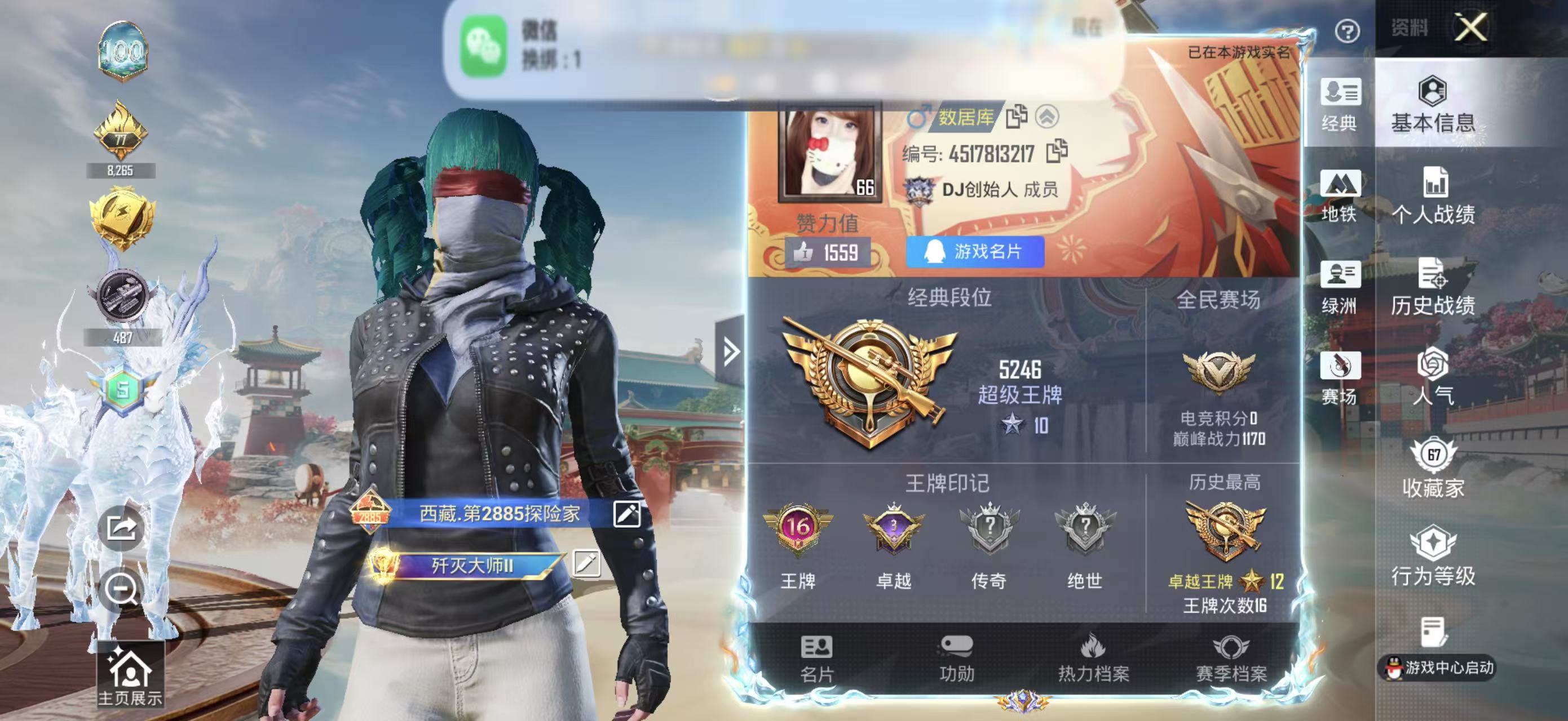 HPSJ4143723和平精英账号详情图3 HPSJ4143723和平精英账号详情图3