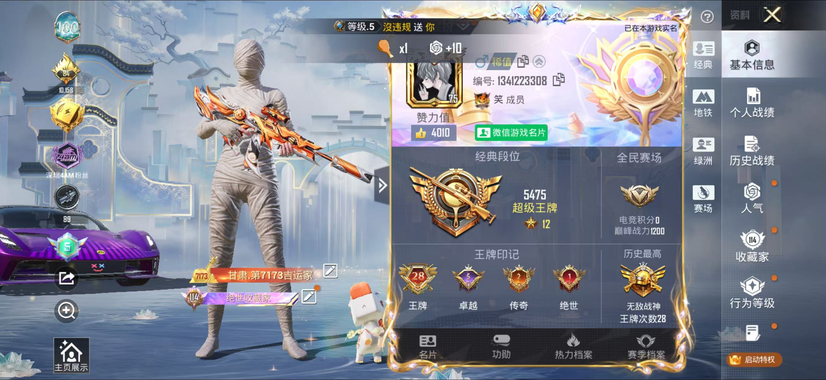 HPCMW4152871和平精英账号详情图3