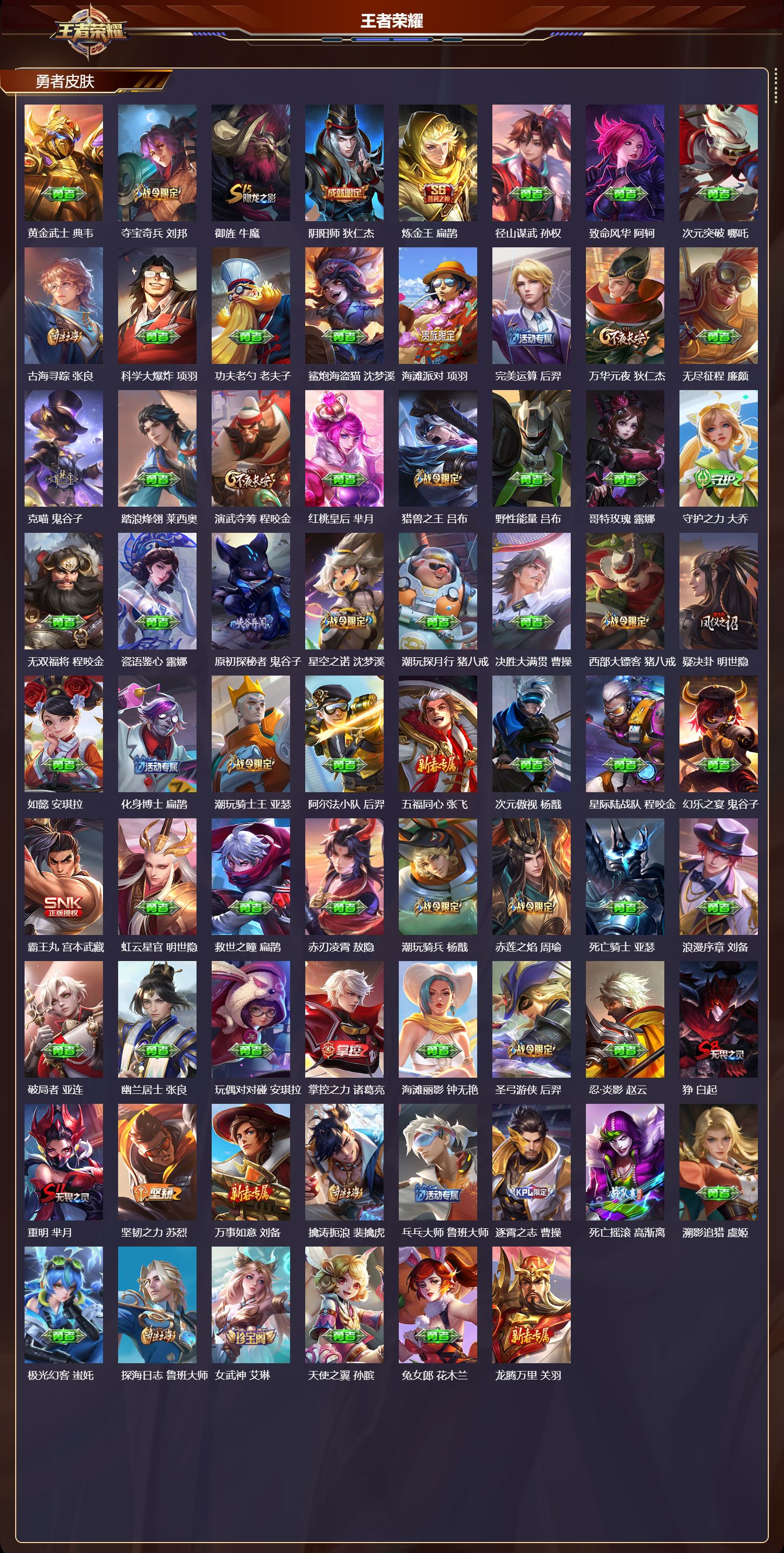 WZQM4262811王者荣耀账号详情图4 WZQM4262811王者荣耀账号详情图4