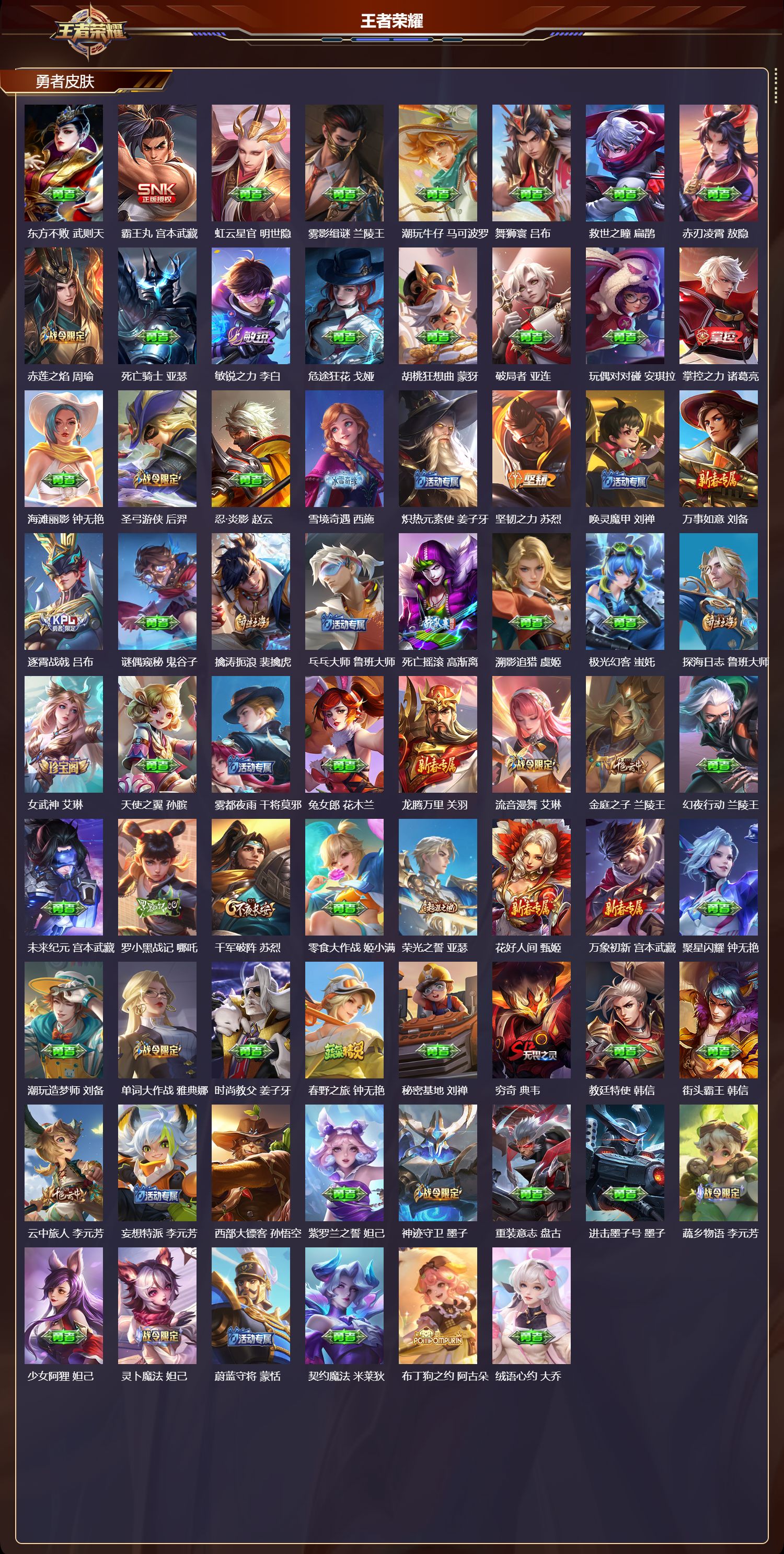 WZQM4262957王者荣耀账号详情图5