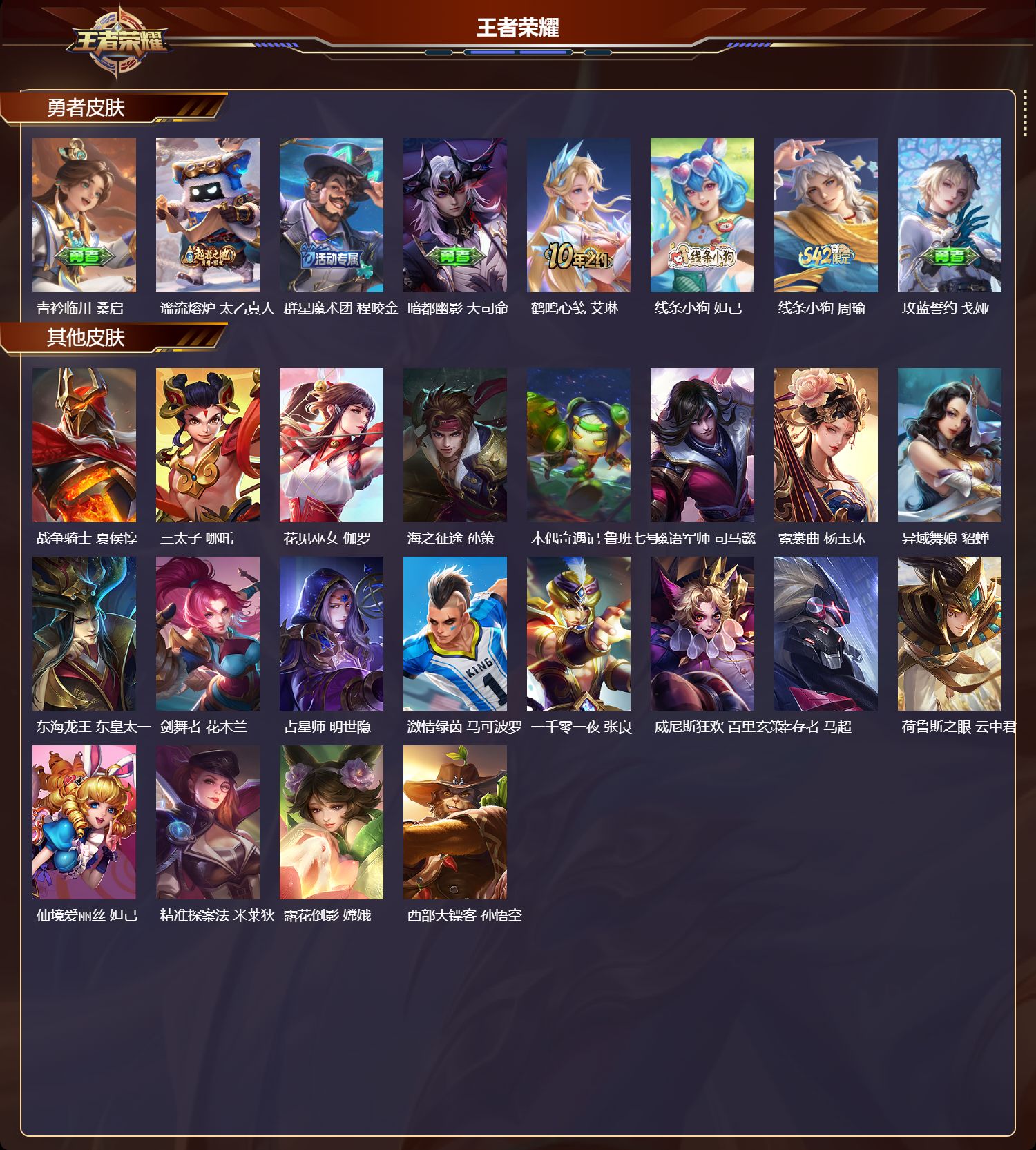 WZMK4262781王者荣耀账号详情图3