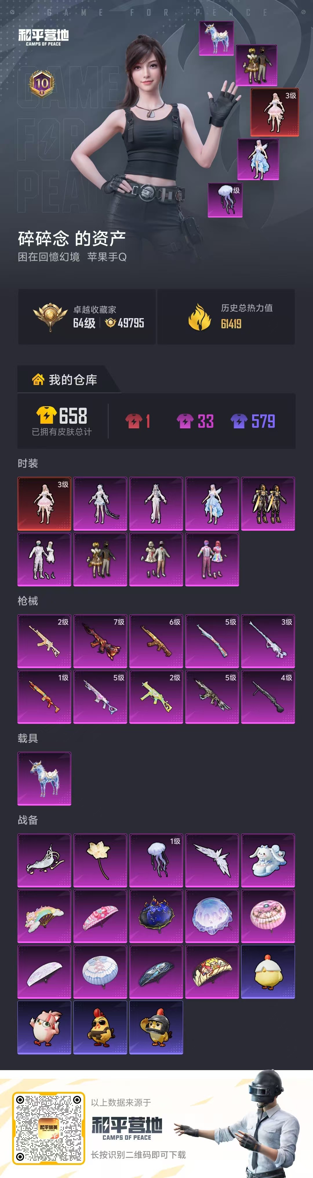 HPSJ4145710和平精英账号详情图2