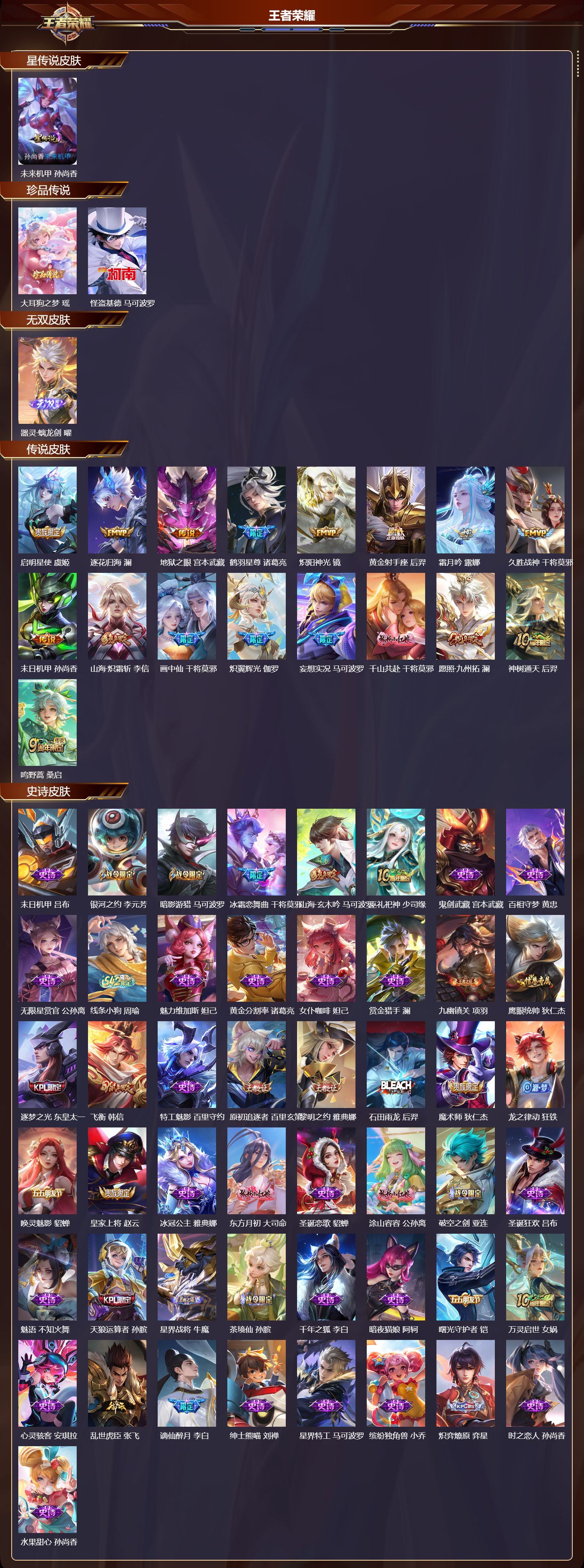 WZMK4262428王者荣耀账号详情图2