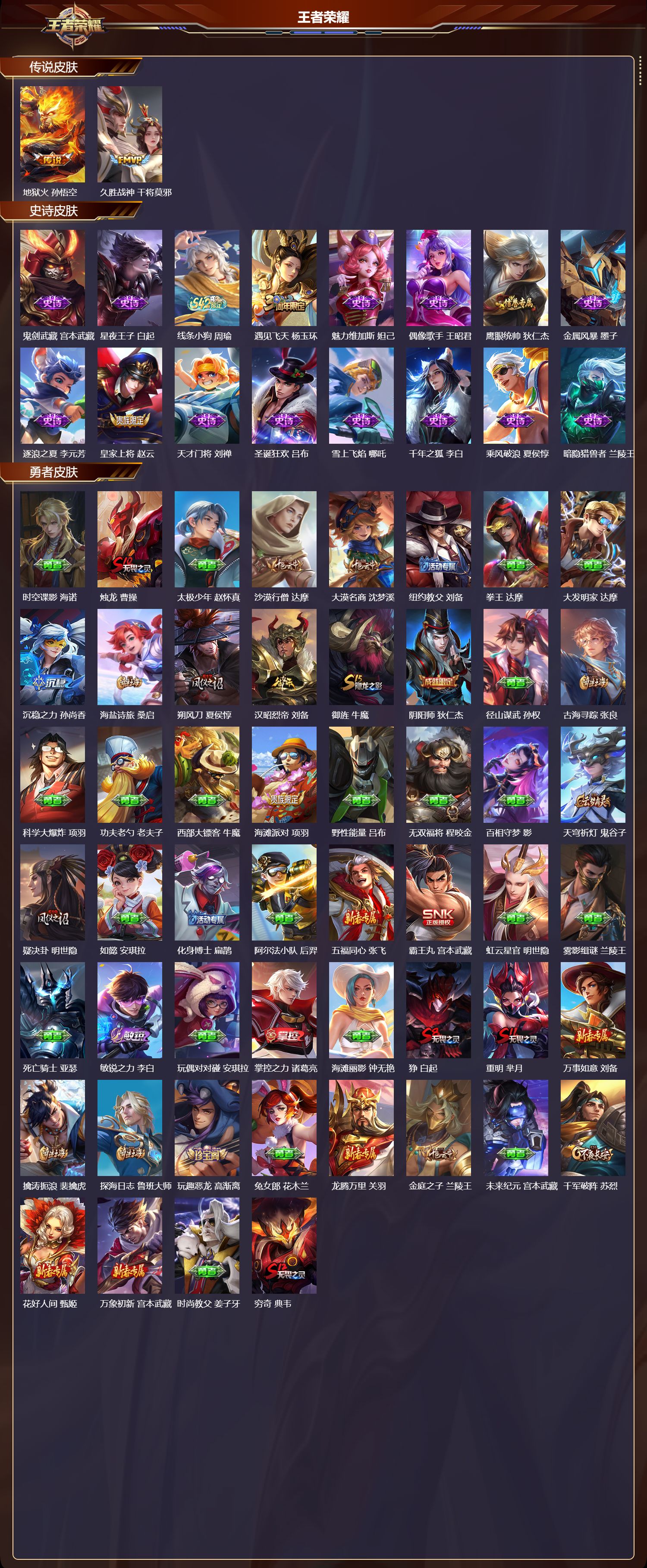 WZMK4261681王者荣耀账号详情图2 WZMK4261681王者荣耀账号详情图2