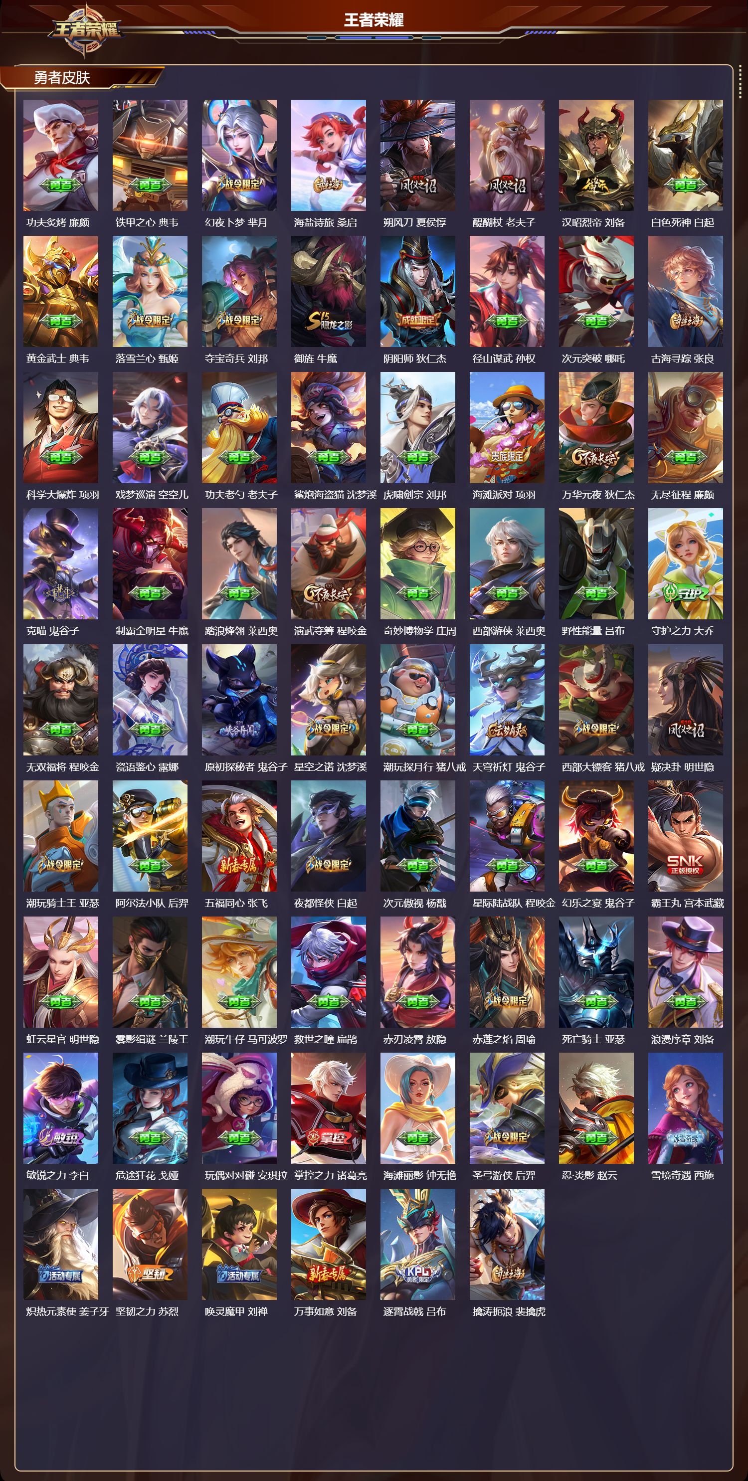 WZQM4262854王者荣耀账号详情图4