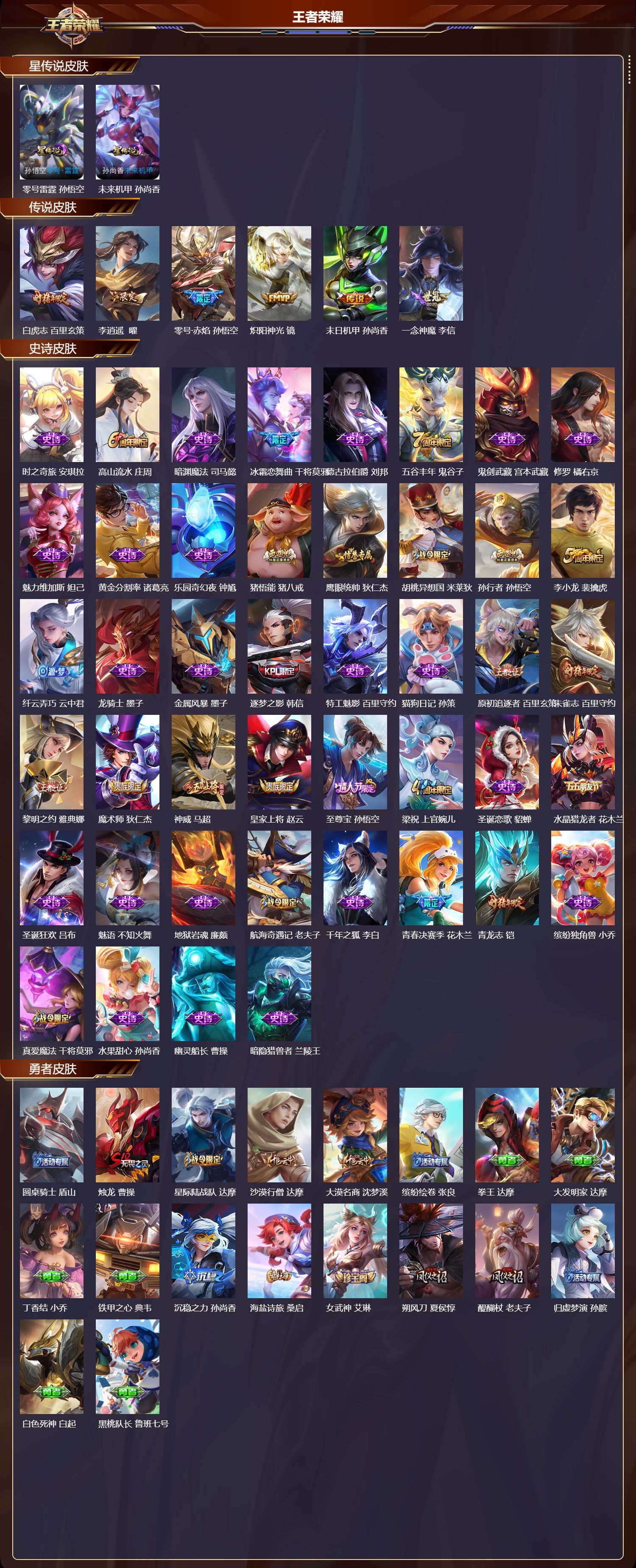 WZQM4262340王者荣耀账号详情图2