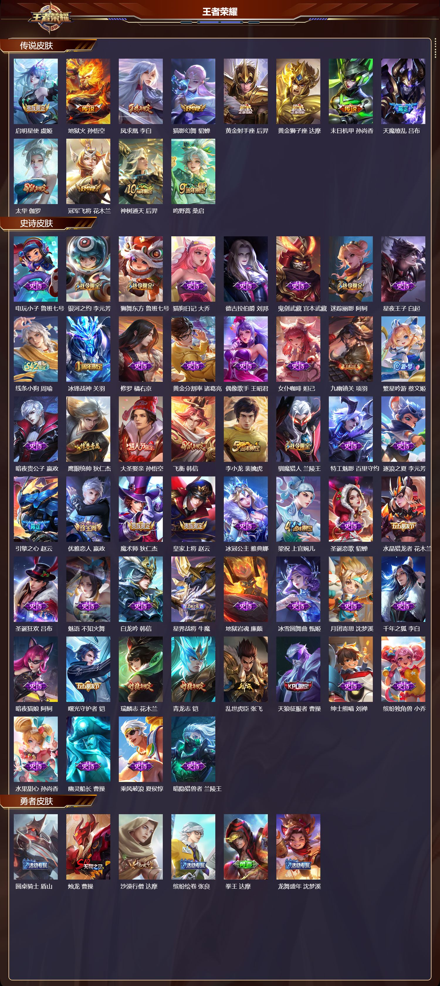 WZQM4261692王者荣耀账号详情图2 WZQM4261692王者荣耀账号详情图2