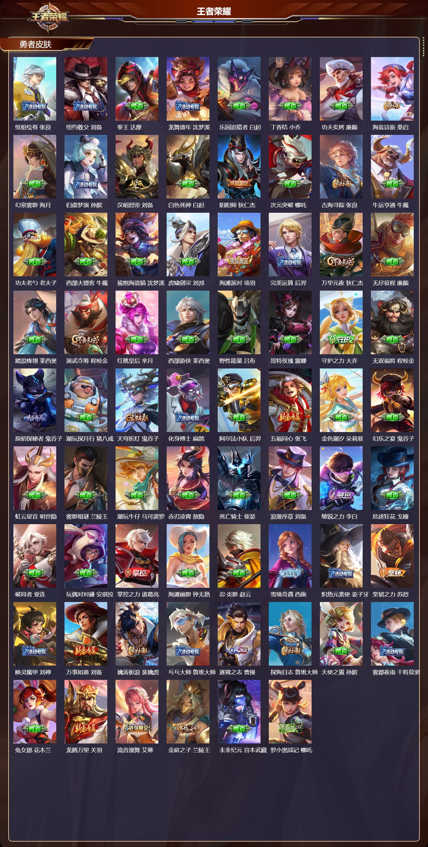 WZMK4262416王者荣耀账号详情图4