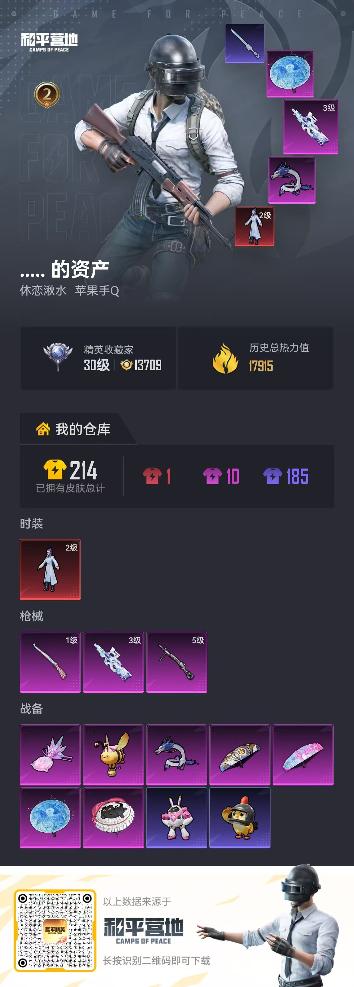 HPSJ4145662和平精英账号详情图2