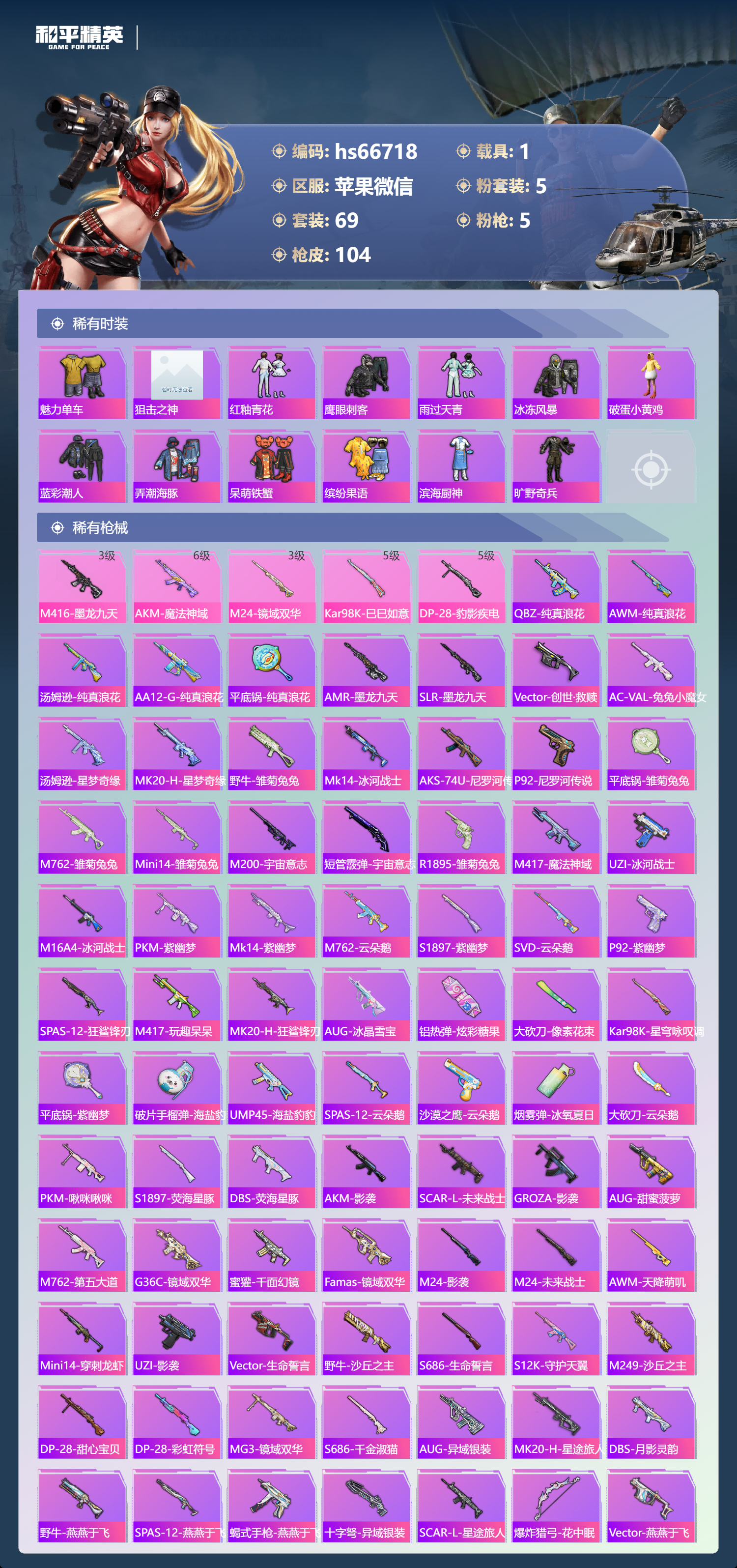 HPSJ4146316和平精英账号详情图6 HPSJ4146316和平精英账号详情图6