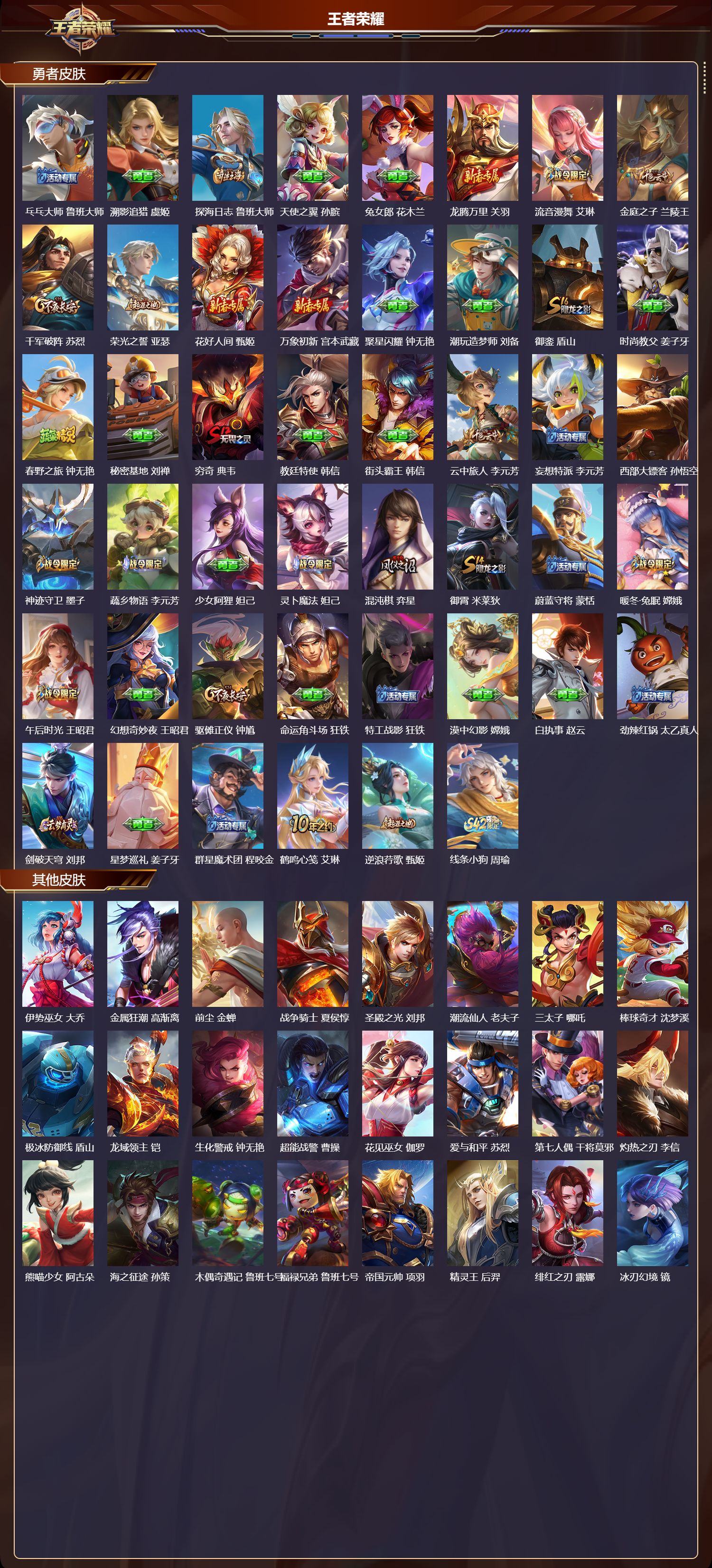 WZMK4262201王者荣耀账号详情图4