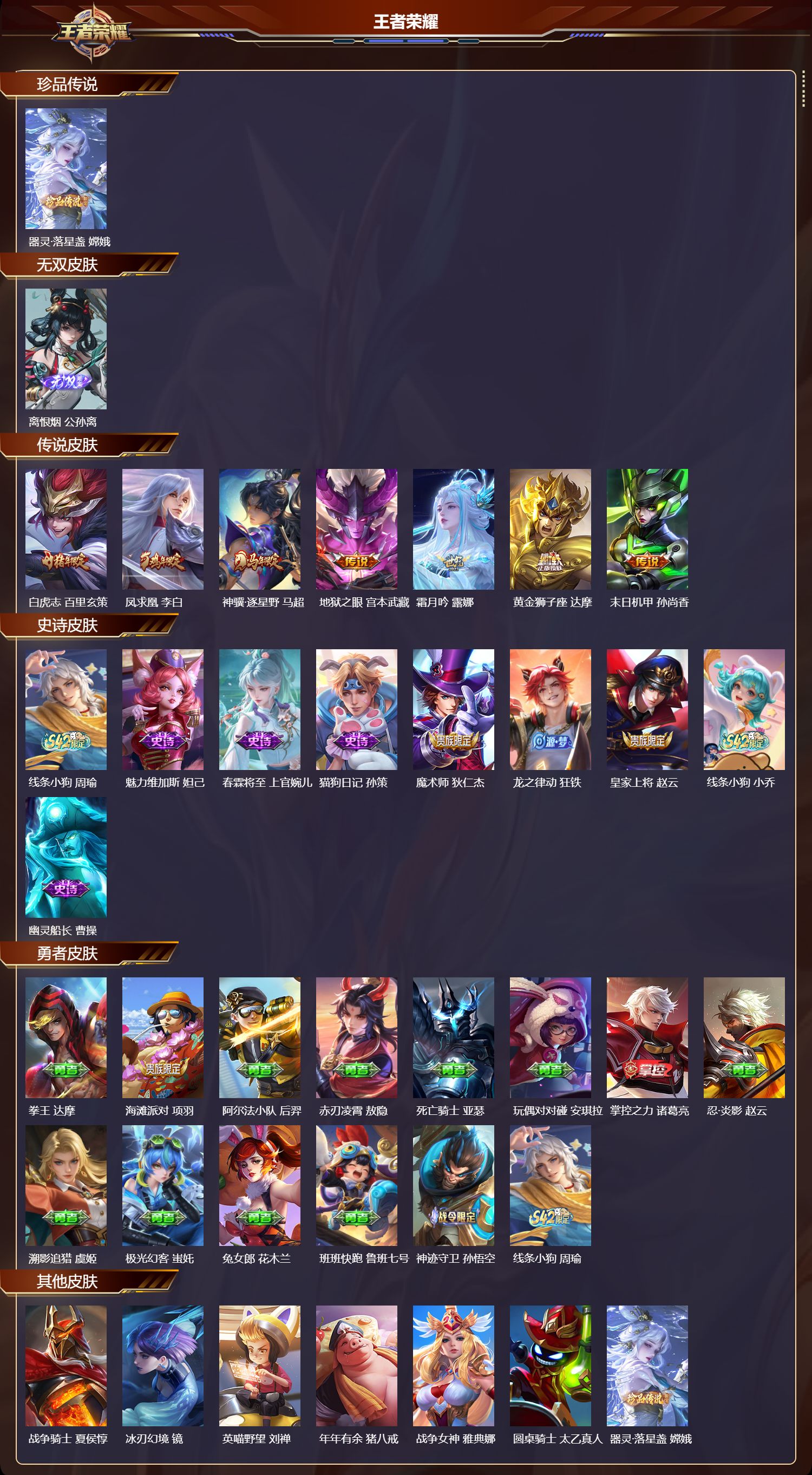 WZMK4262332王者荣耀账号详情图2 WZMK4262332王者荣耀账号详情图2