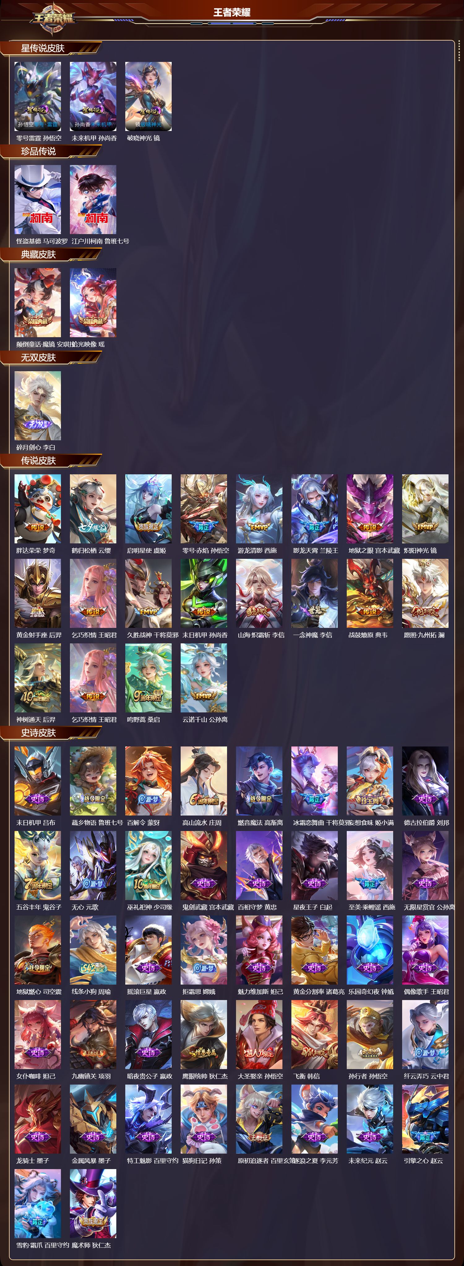 WZQM4262976王者荣耀账号详情图2