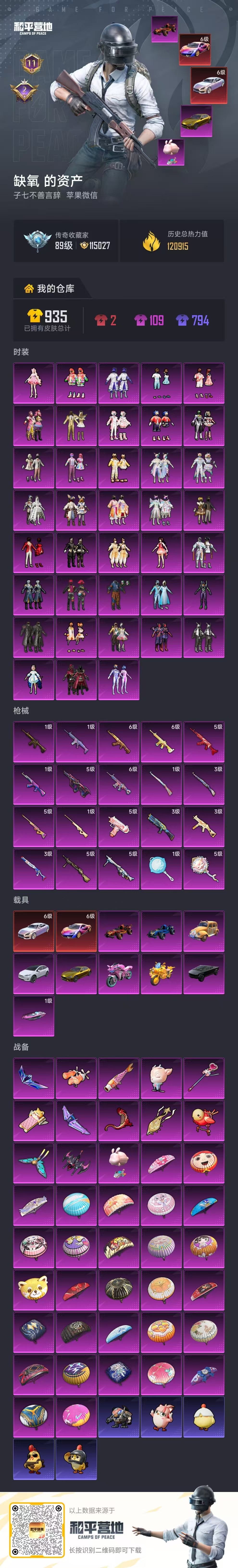 HPSJ4144934和平精英账号详情图2