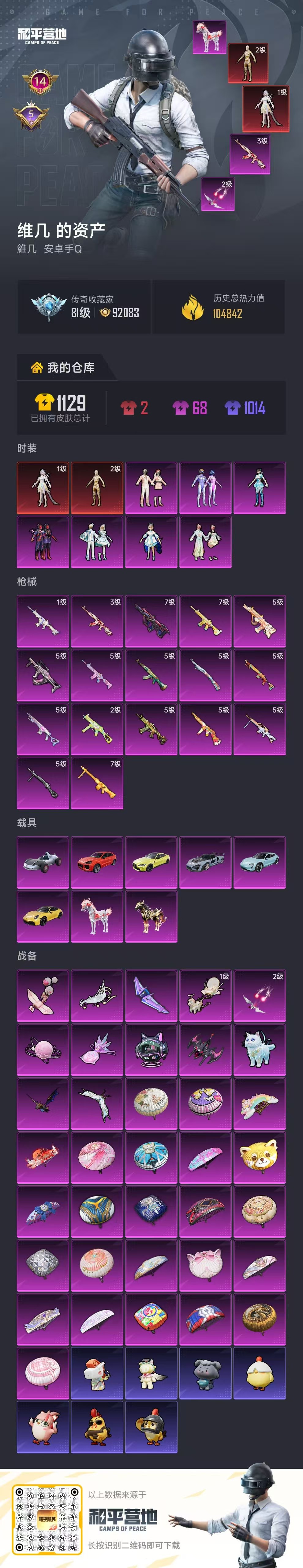 HPSJ4145129和平精英账号详情图2