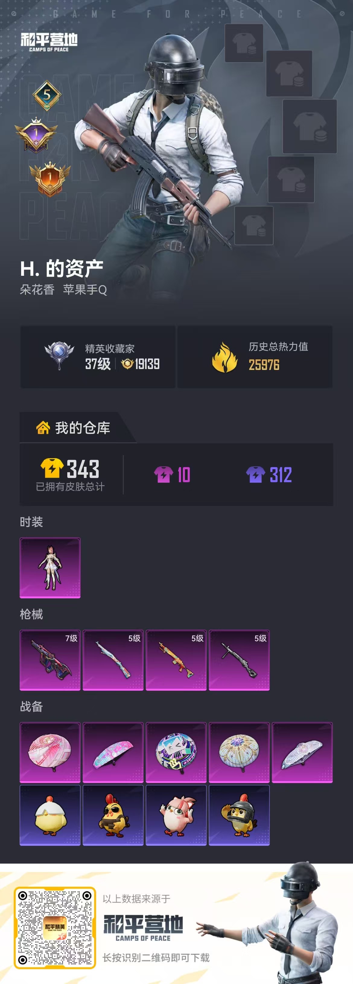 HPSJ4145664和平精英账号详情图2 HPSJ4145664和平精英账号详情图2