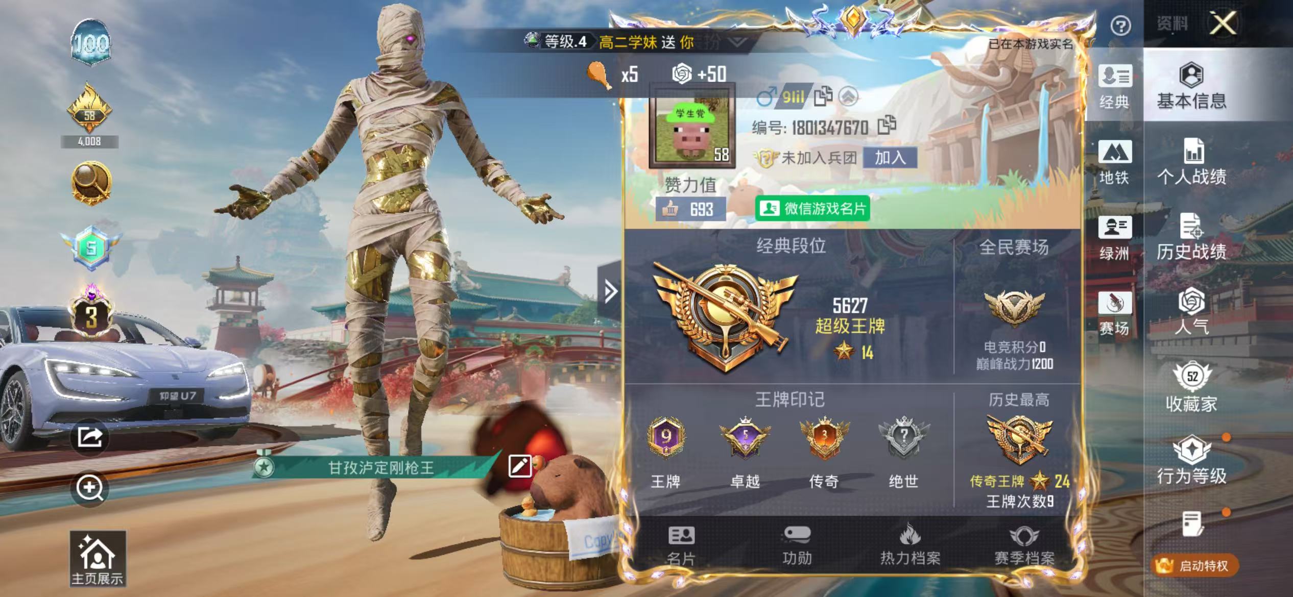 HPSJ4146316和平精英账号详情图3 HPSJ4146316和平精英账号详情图3