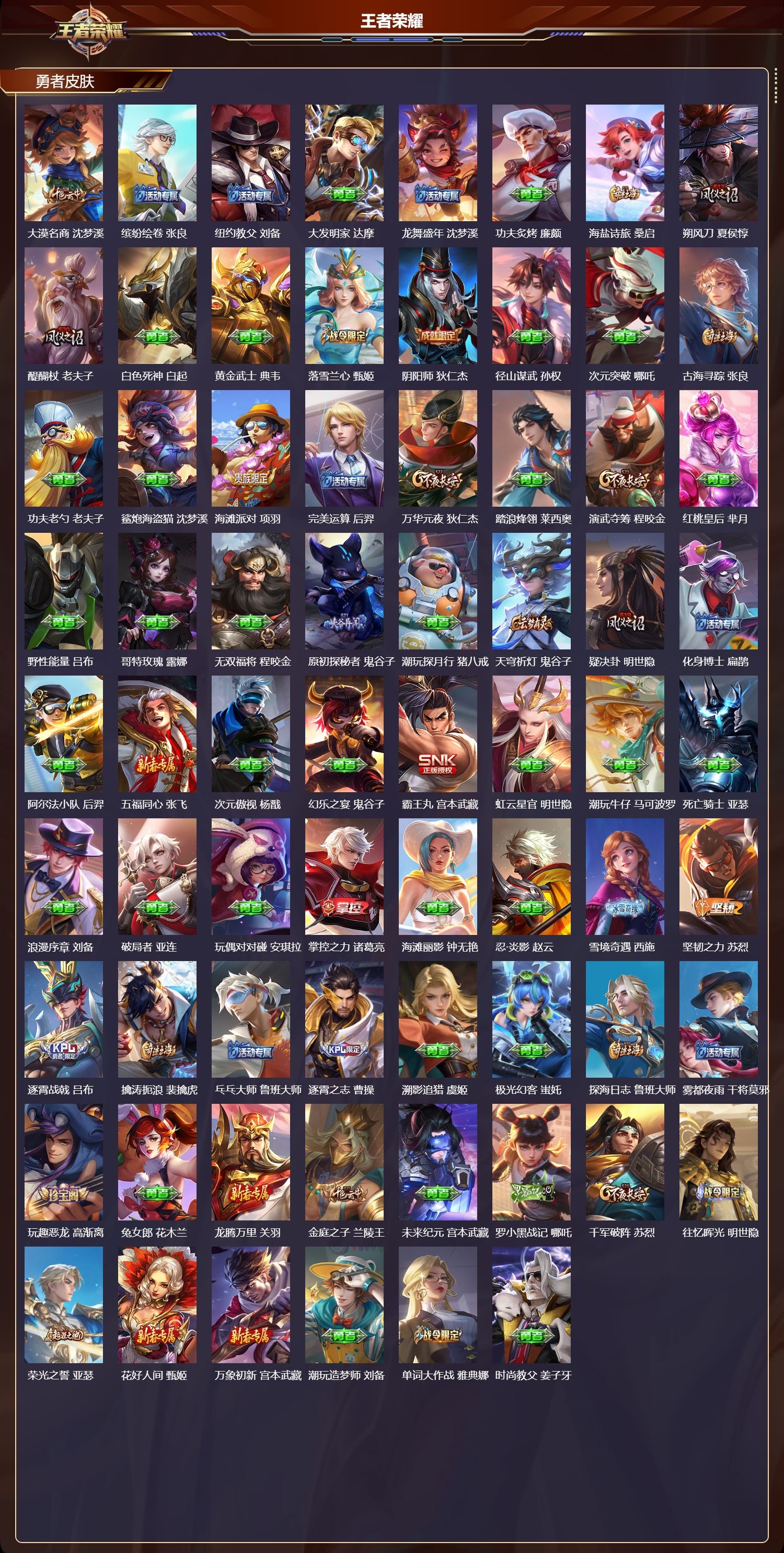 WZQM4262414王者荣耀账号详情图3