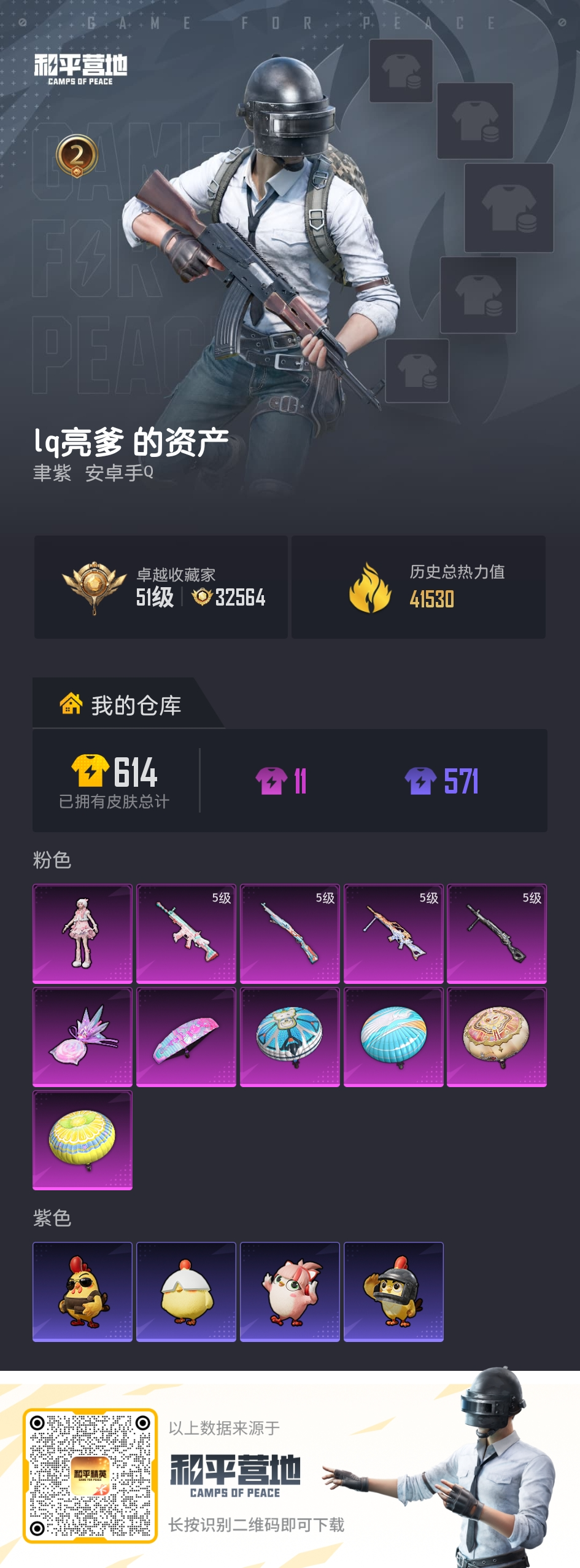 HPSJ4145626和平精英账号详情图2 HPSJ4145626和平精英账号详情图2