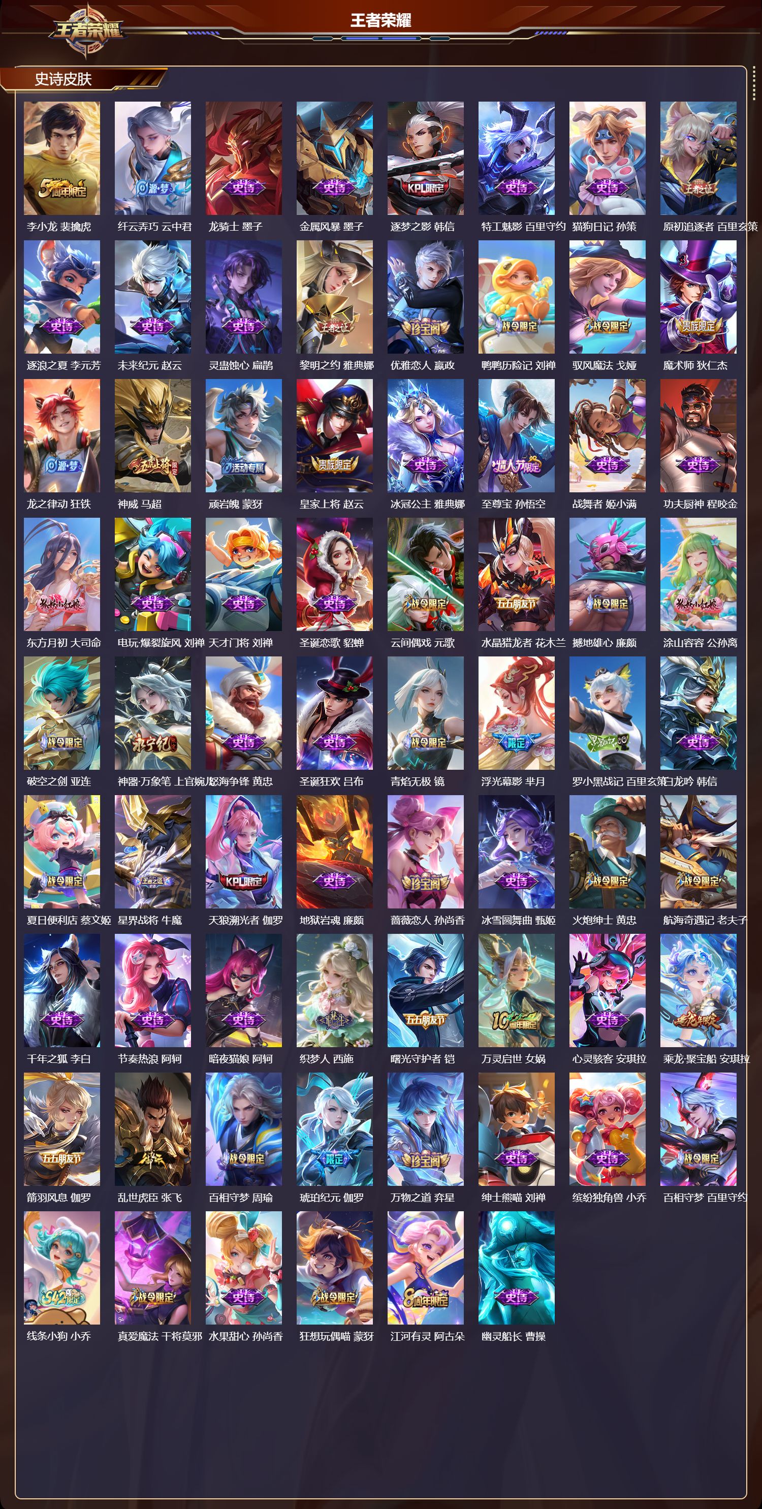 WZQM4262957王者荣耀账号详情图3