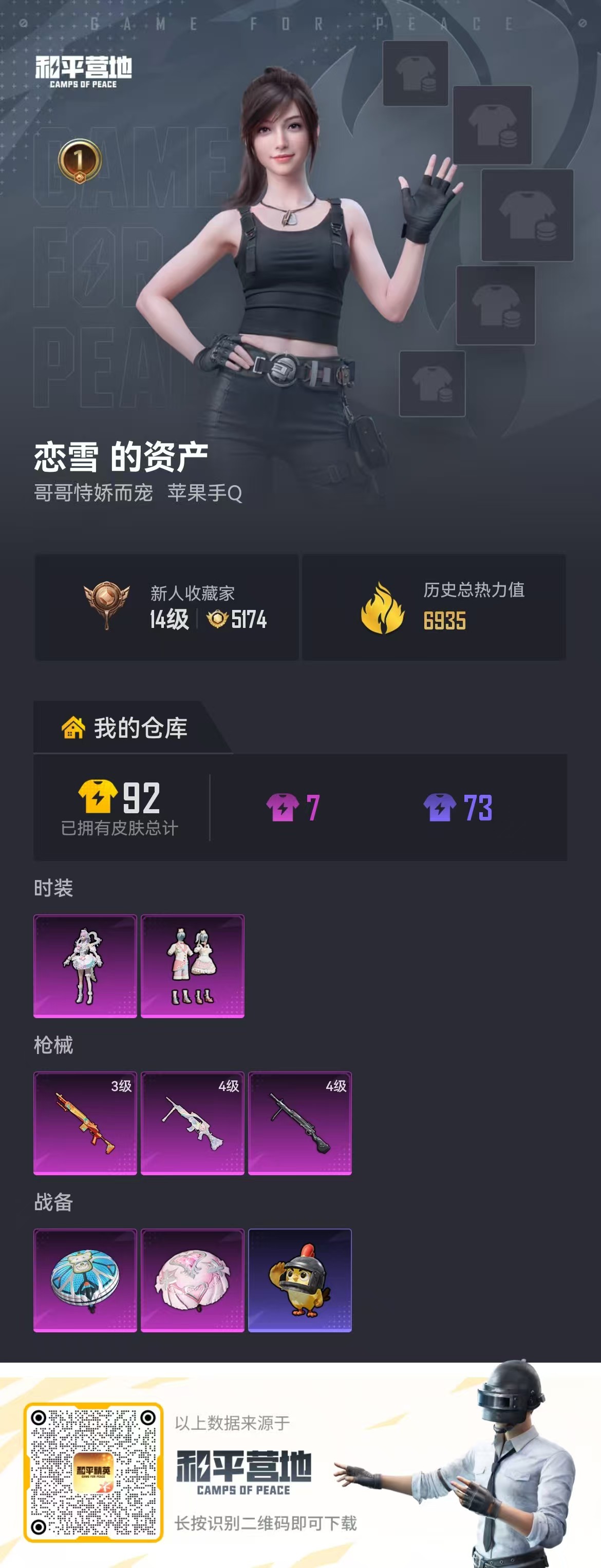 HPSJ4144929和平精英账号详情图2 HPSJ4144929和平精英账号详情图2