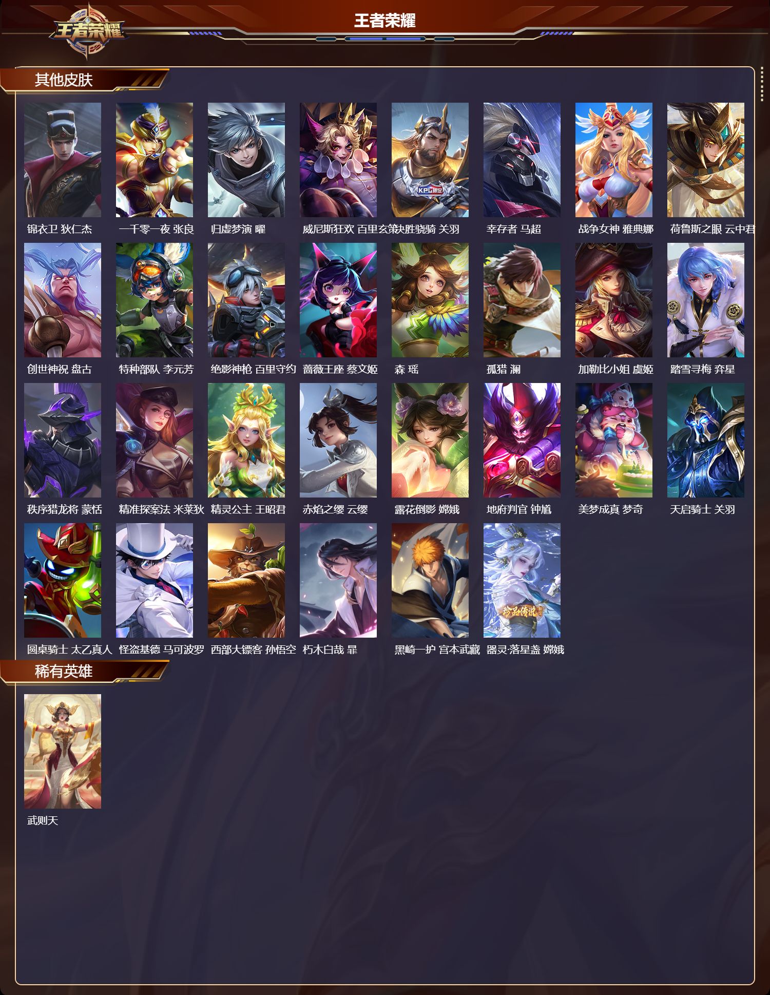 WZMK4262194王者荣耀账号详情图9