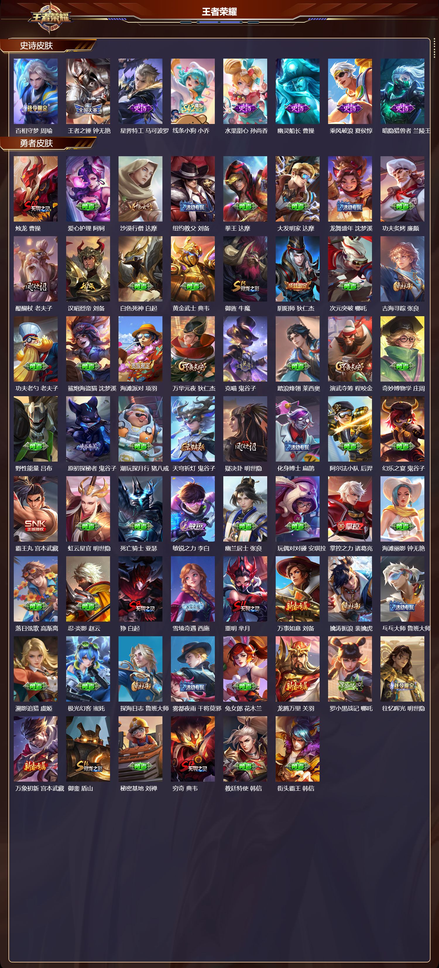 WZMK4262700王者荣耀账号详情图3 WZMK4262700王者荣耀账号详情图3