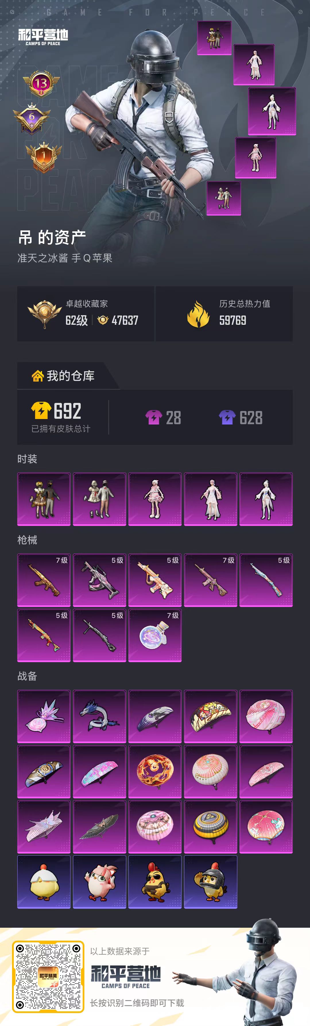 HPSJ4146275和平精英账号详情图2