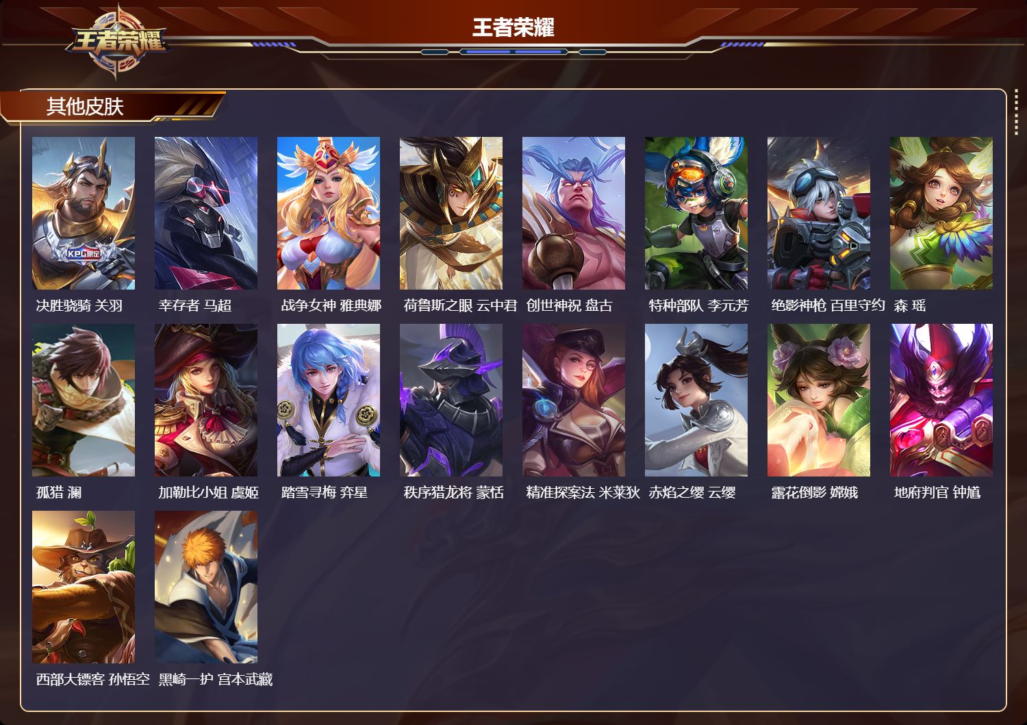 WZMK4262949王者荣耀账号详情图7