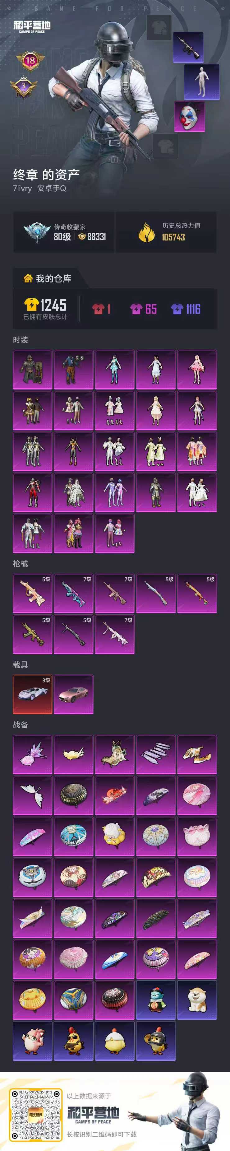 HPSJ4147835和平精英账号详情图2