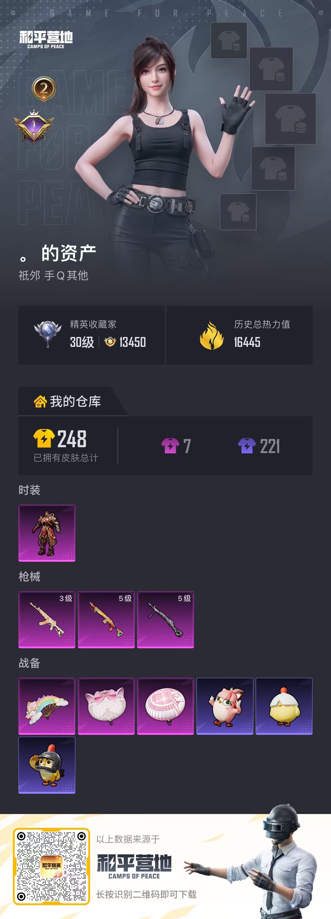 HPSJ4148023和平精英账号详情图2