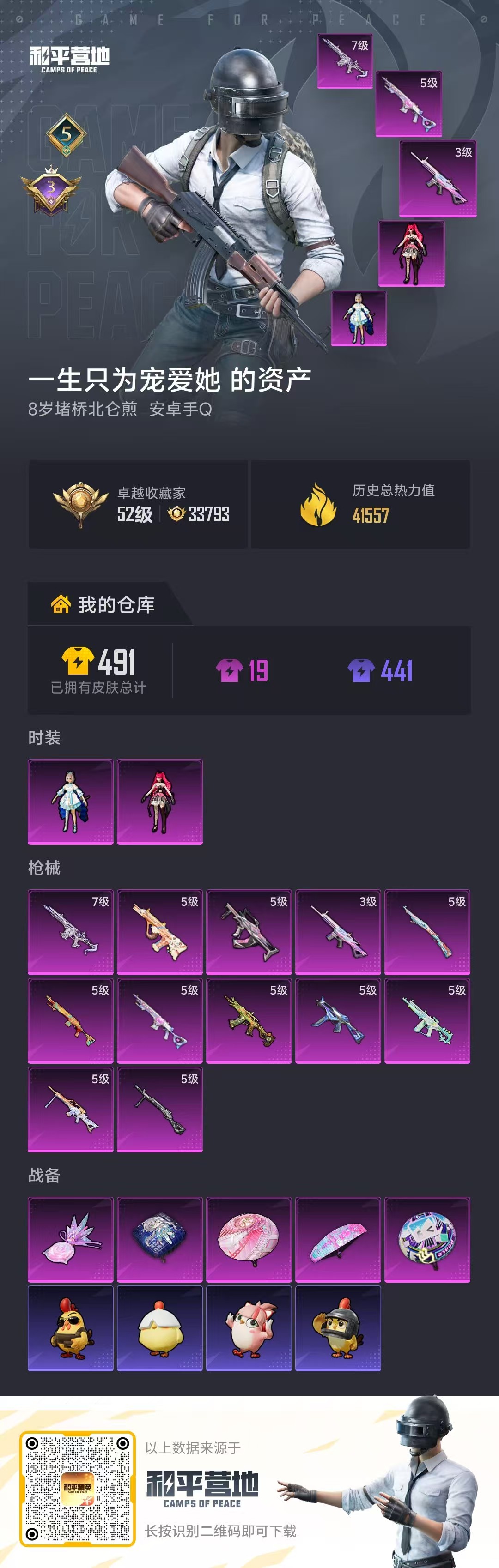 HPSJ4147911和平精英账号详情图2 HPSJ4147911和平精英账号详情图2