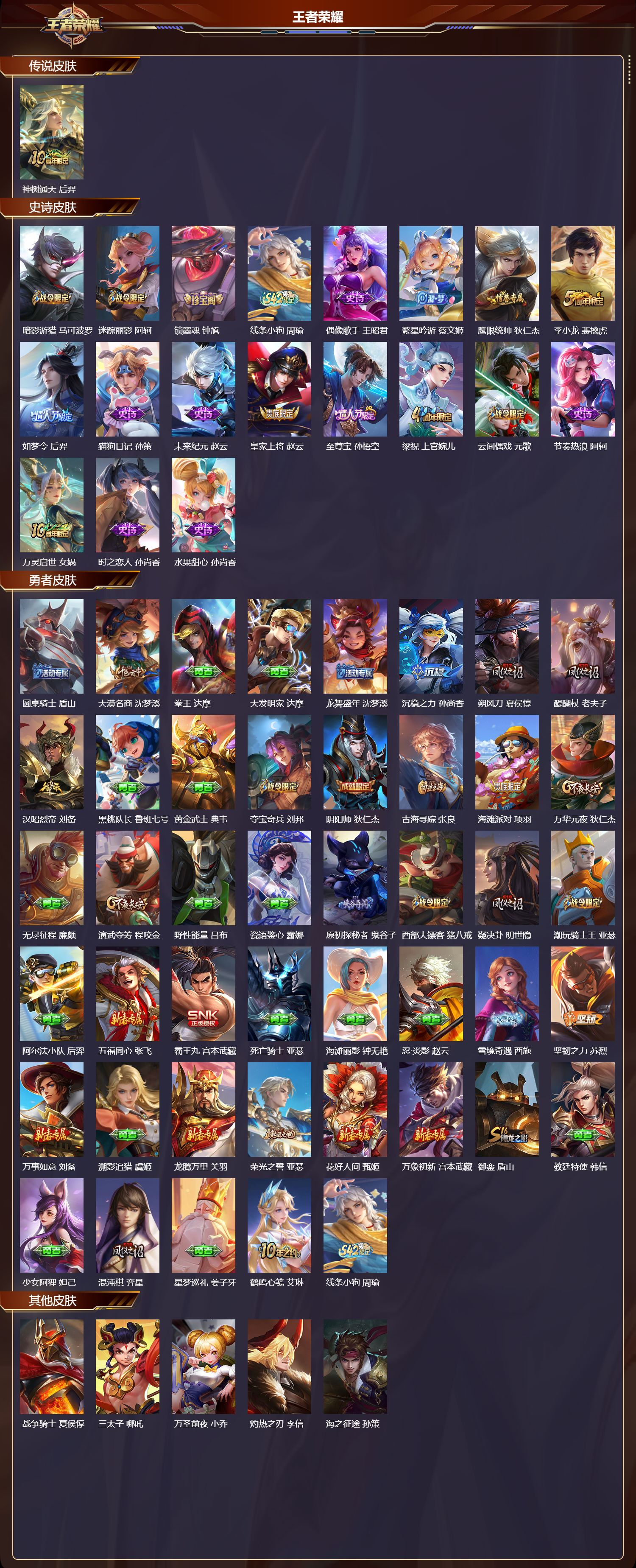 WZMK4265249王者荣耀账号详情图2 WZMK4265249王者荣耀账号详情图2