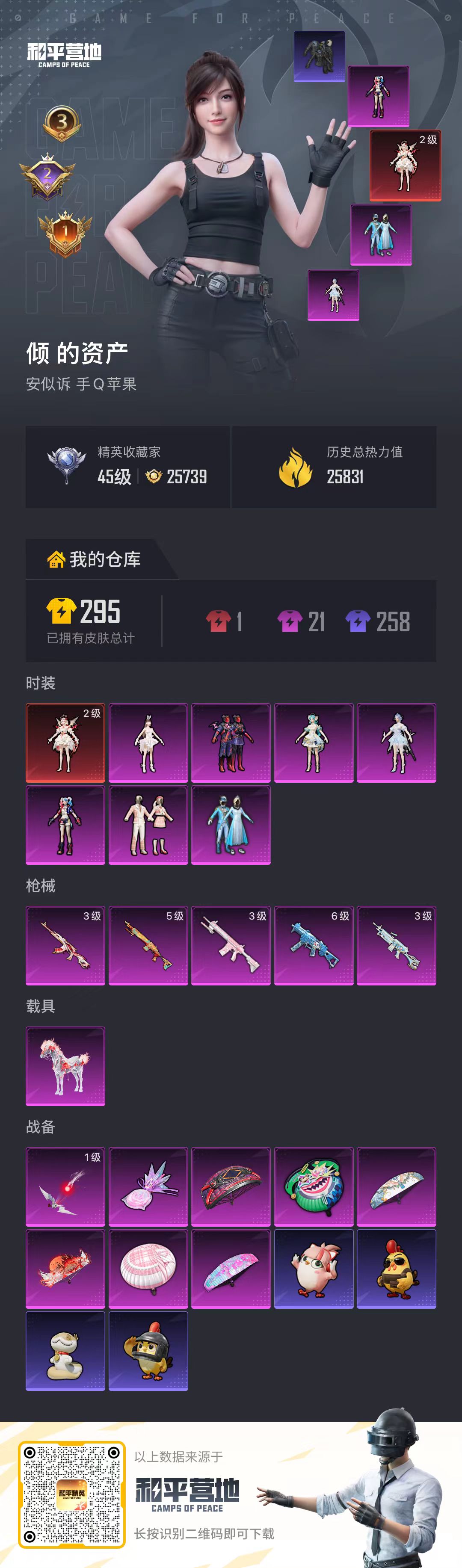 HPSJ4147963和平精英账号详情图2