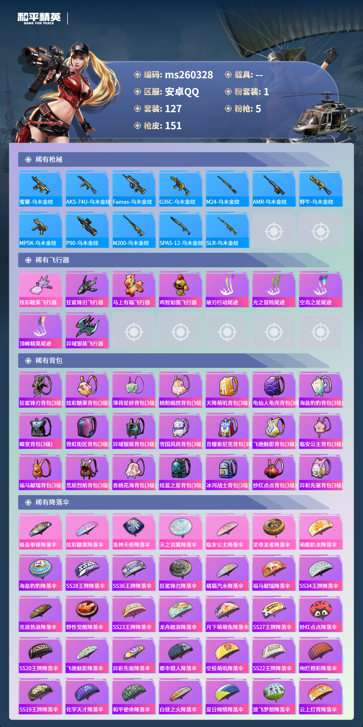 HPLX4150687和平精英账号详情图5