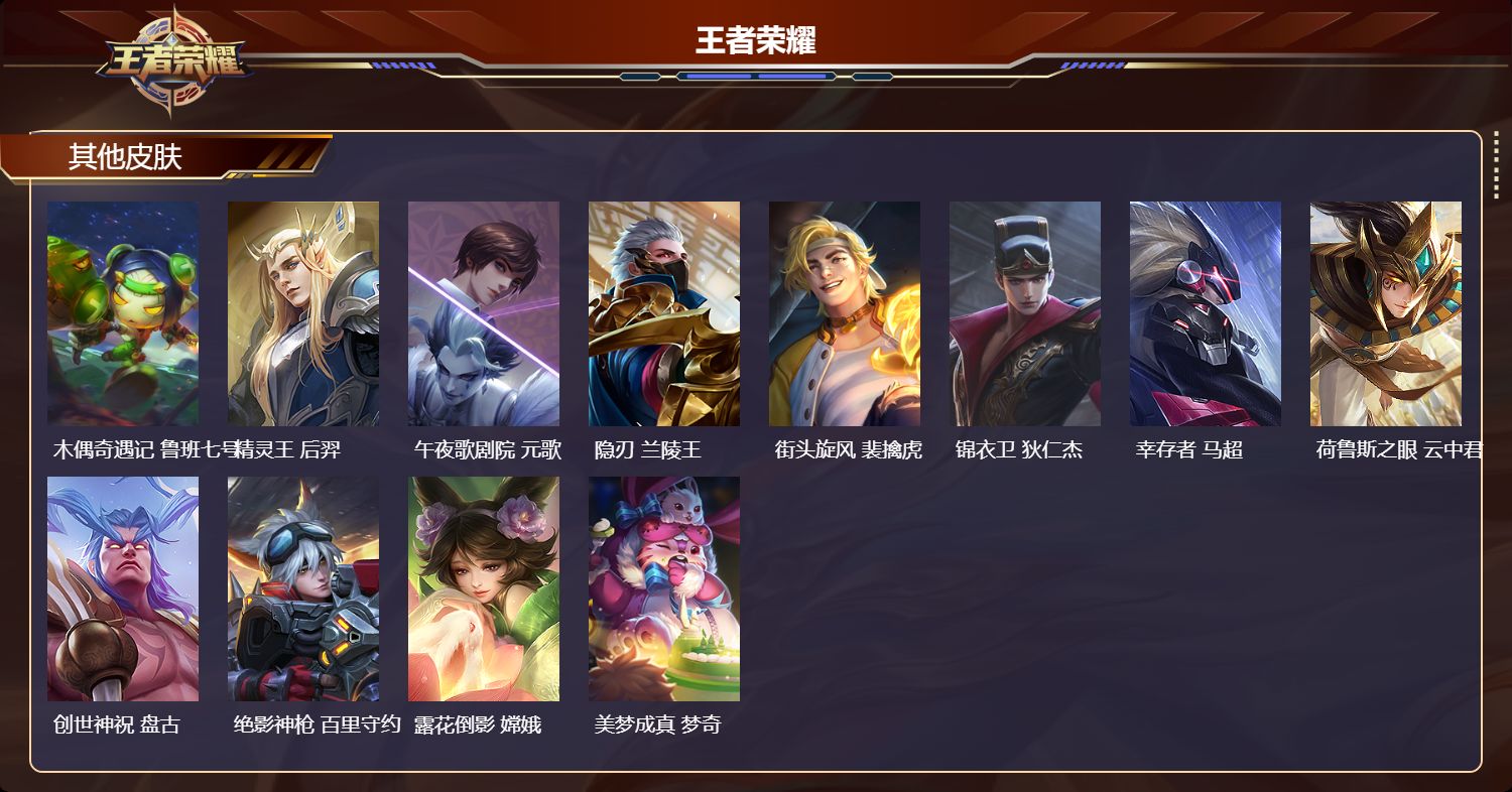 WZMK4265249王者荣耀账号详情图3 WZMK4265249王者荣耀账号详情图3