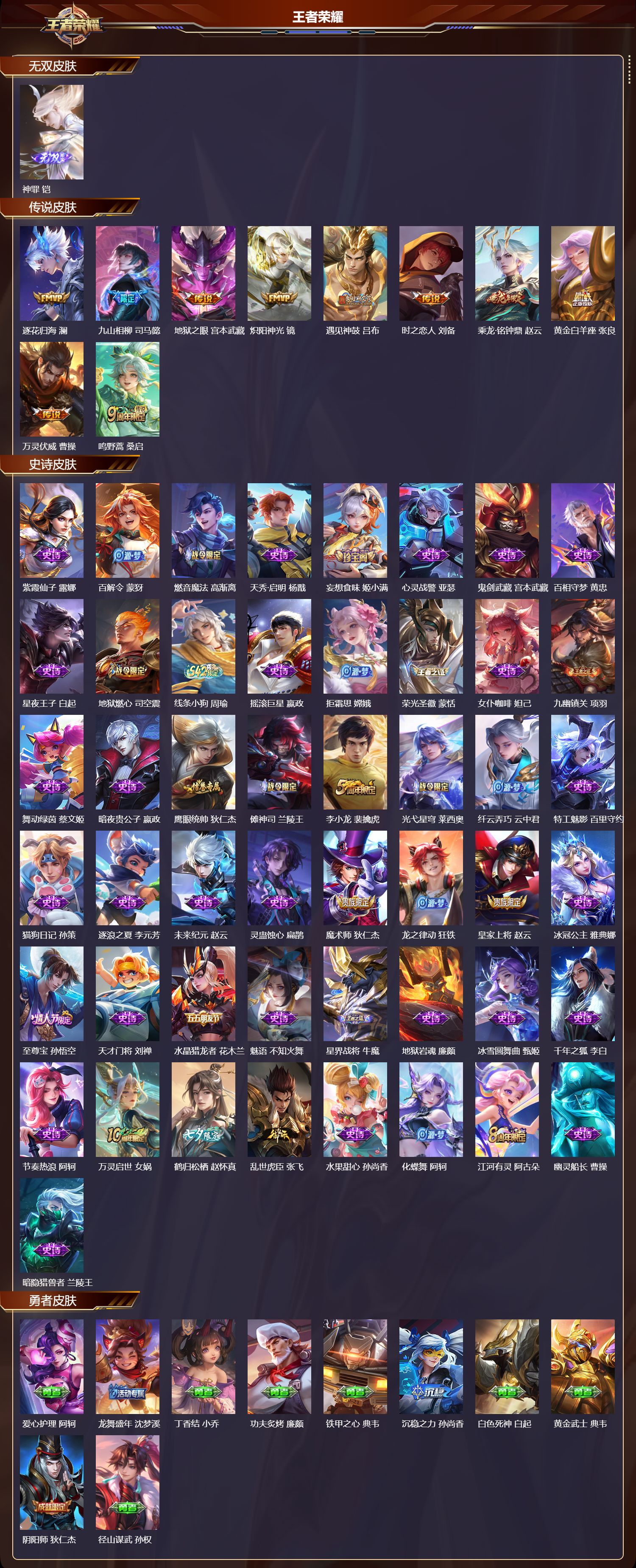 WZLX4268456王者荣耀账号详情图2 WZLX4268456王者荣耀账号详情图2