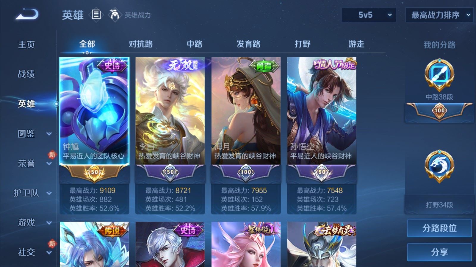 WZCMW4285874王者荣耀账号详情图3