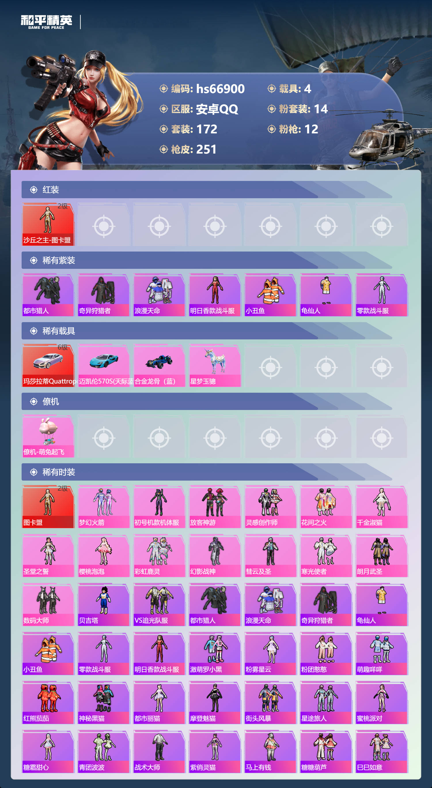 HPSJ4147863和平精英账号详情图4