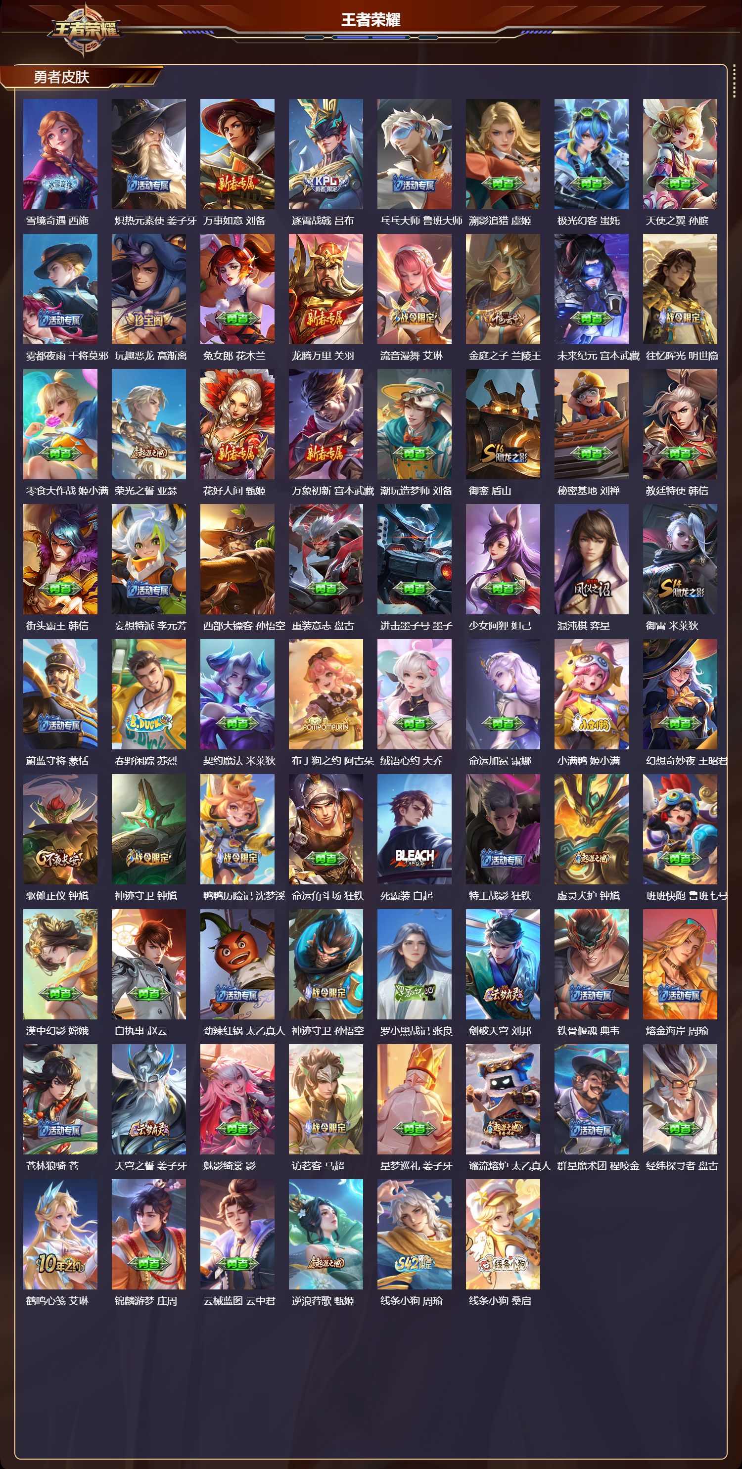 WZMK4265208王者荣耀账号详情图5