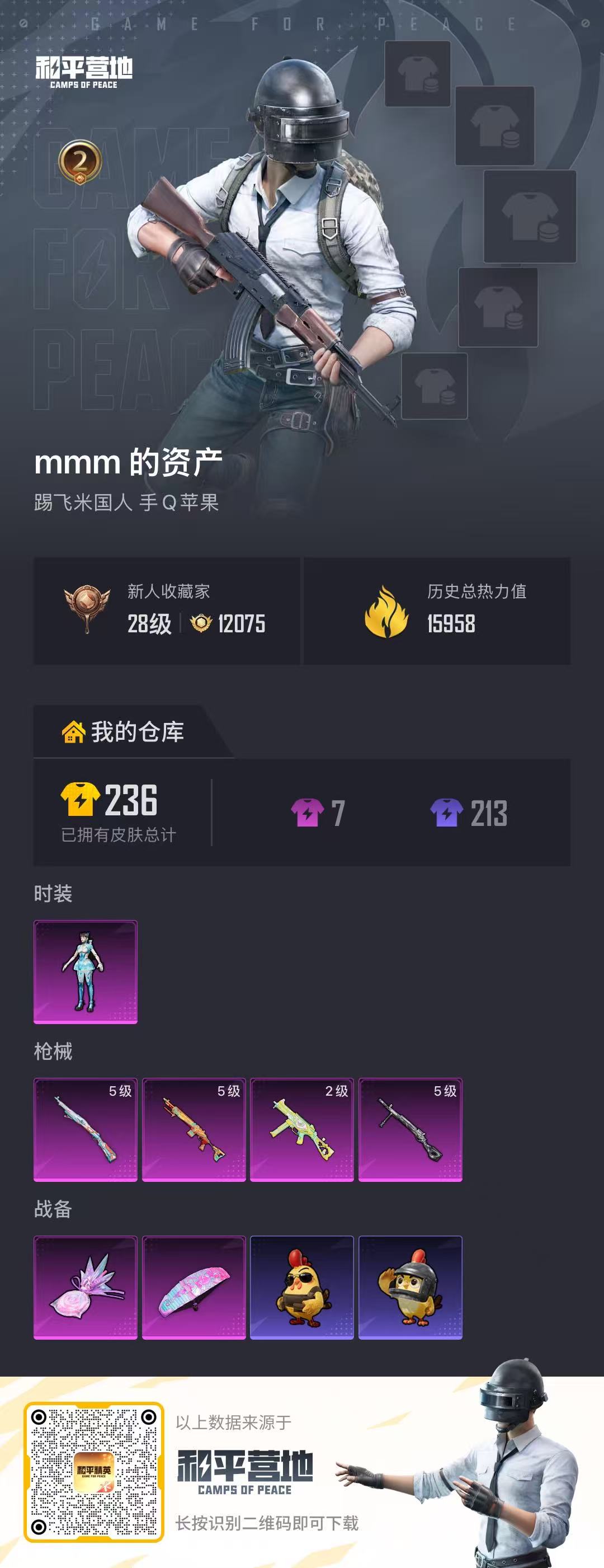 HPSJ4147915和平精英账号详情图2