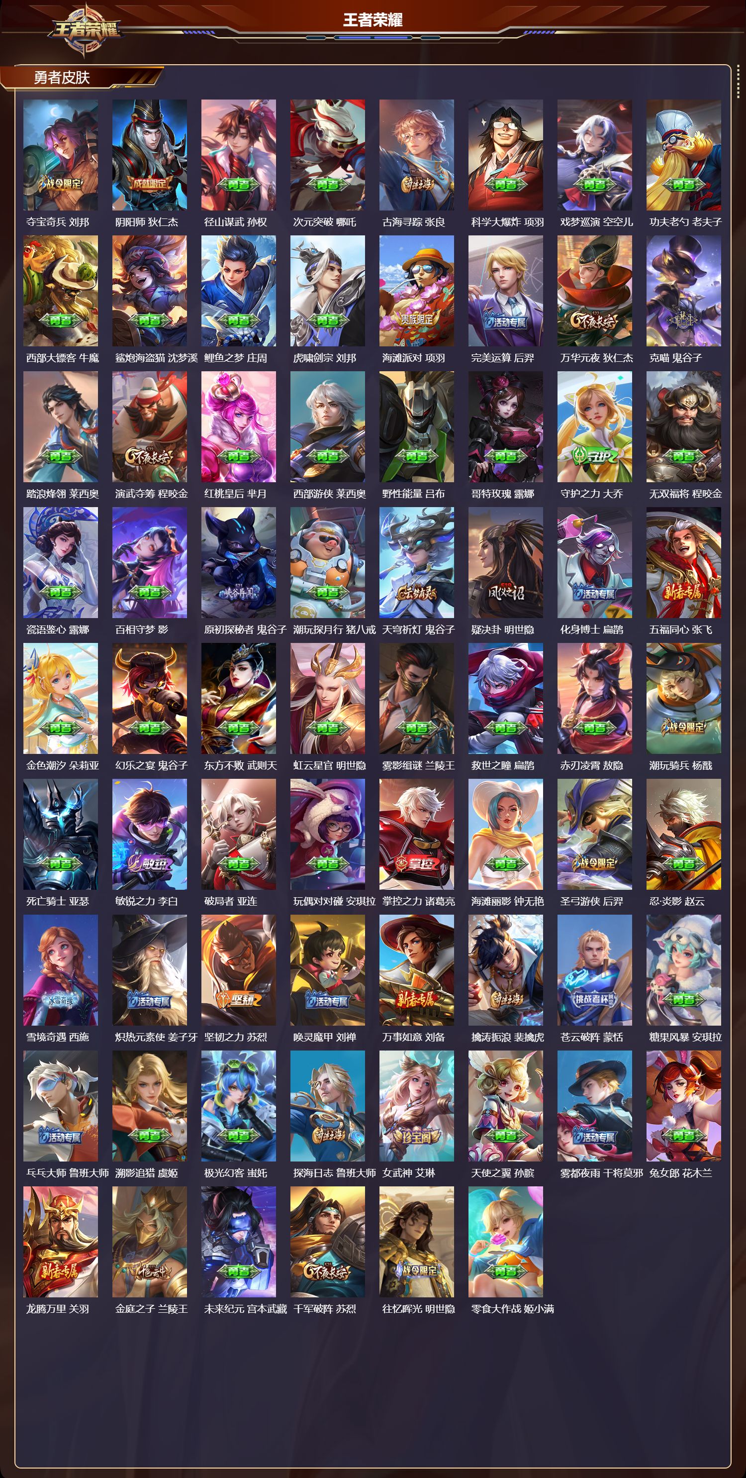 WZMK4265262王者荣耀账号详情图4 WZMK4265262王者荣耀账号详情图4