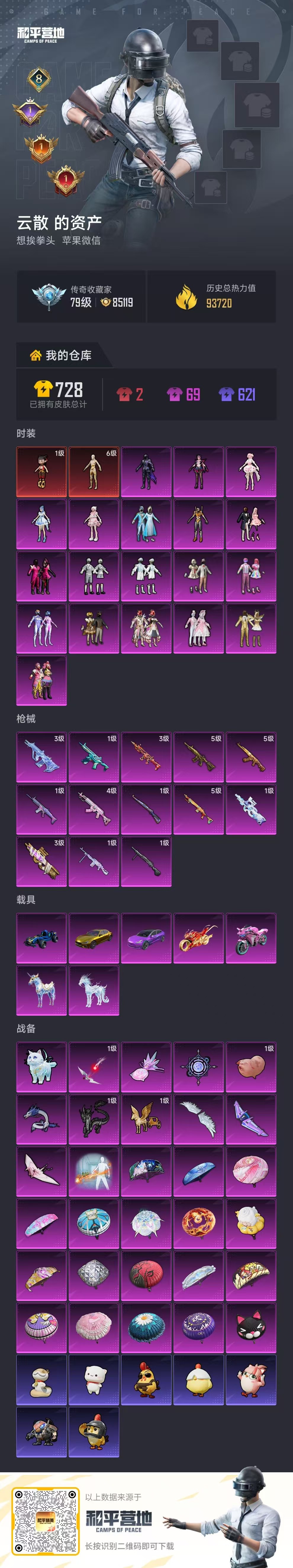 HPSJ4147460和平精英账号详情图2