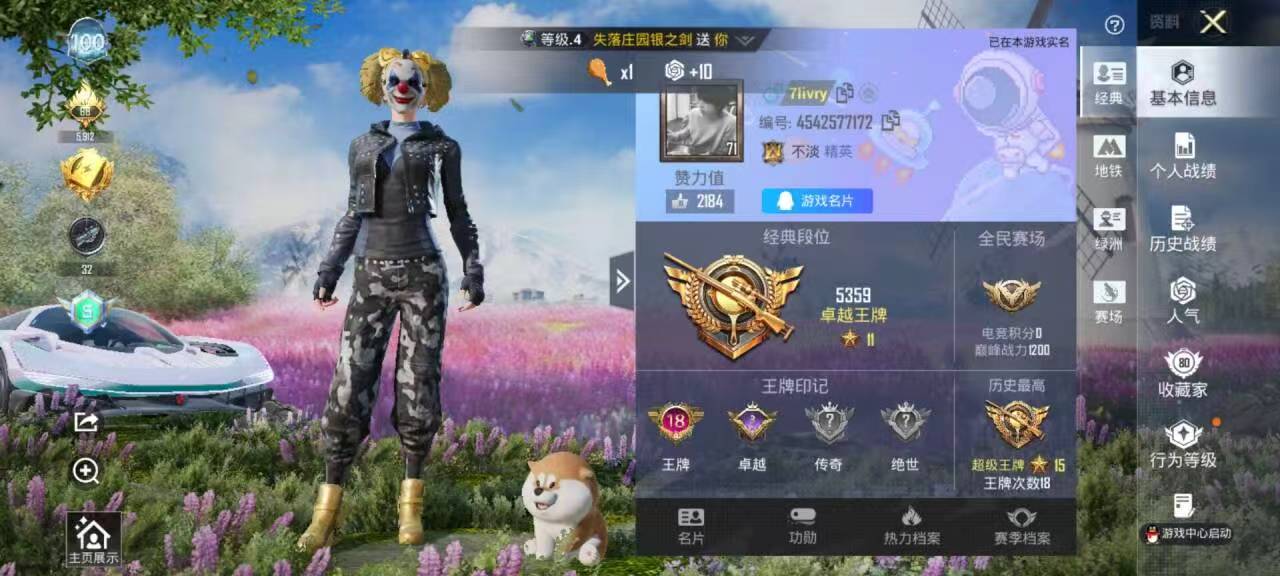 HPSJ4147835和平精英账号详情图3