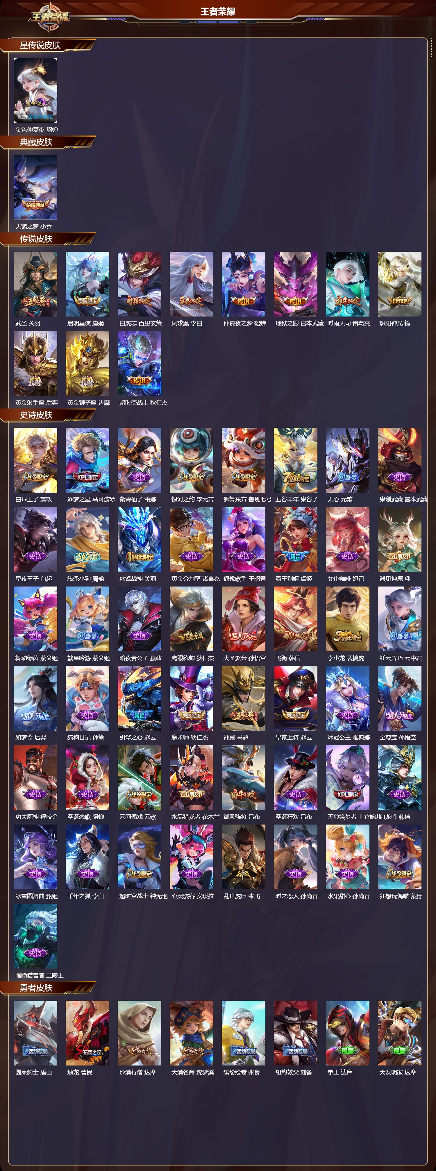 WZQM4267695王者荣耀账号详情图2