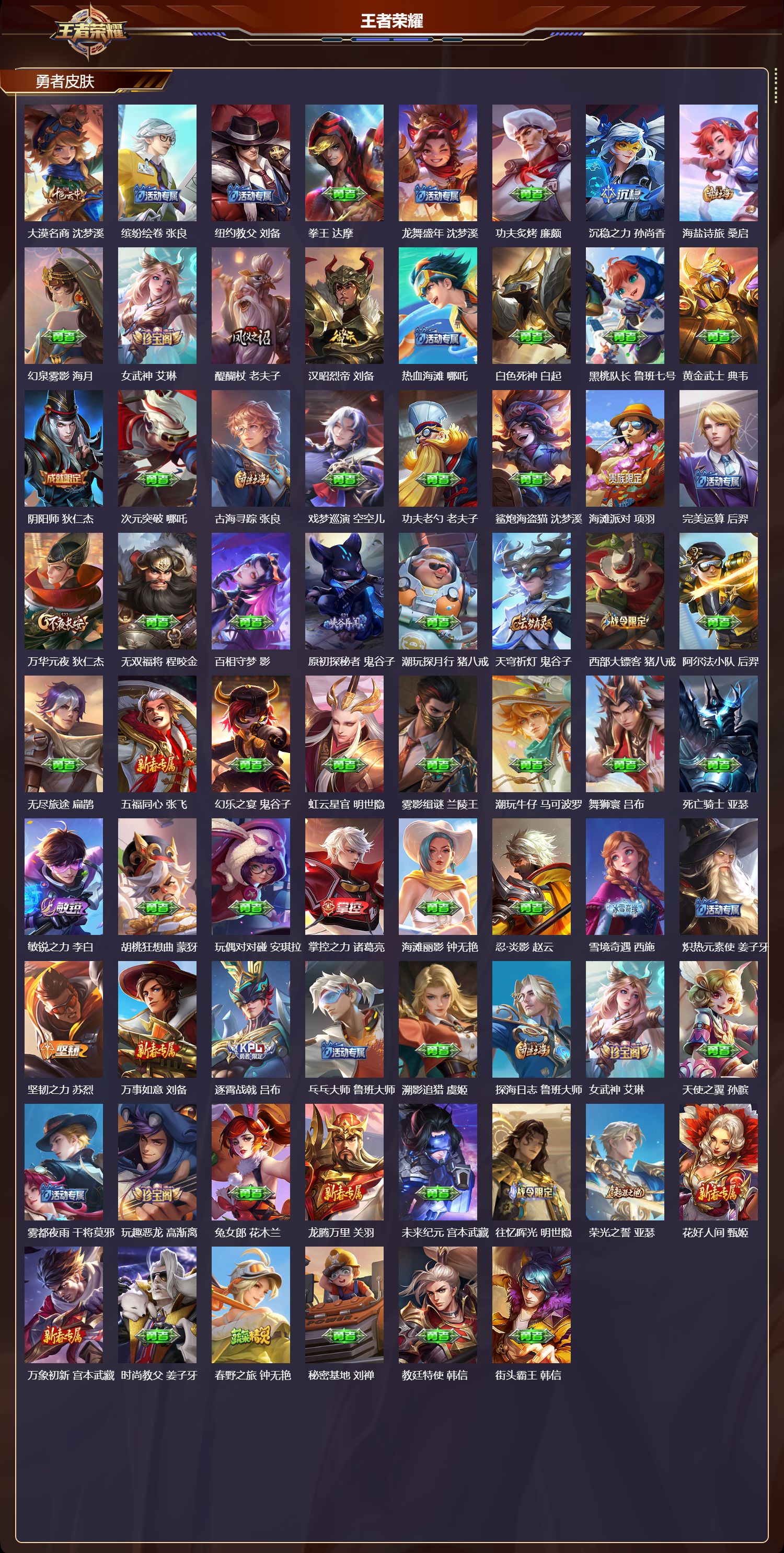 WZQM4265294王者荣耀账号详情图3