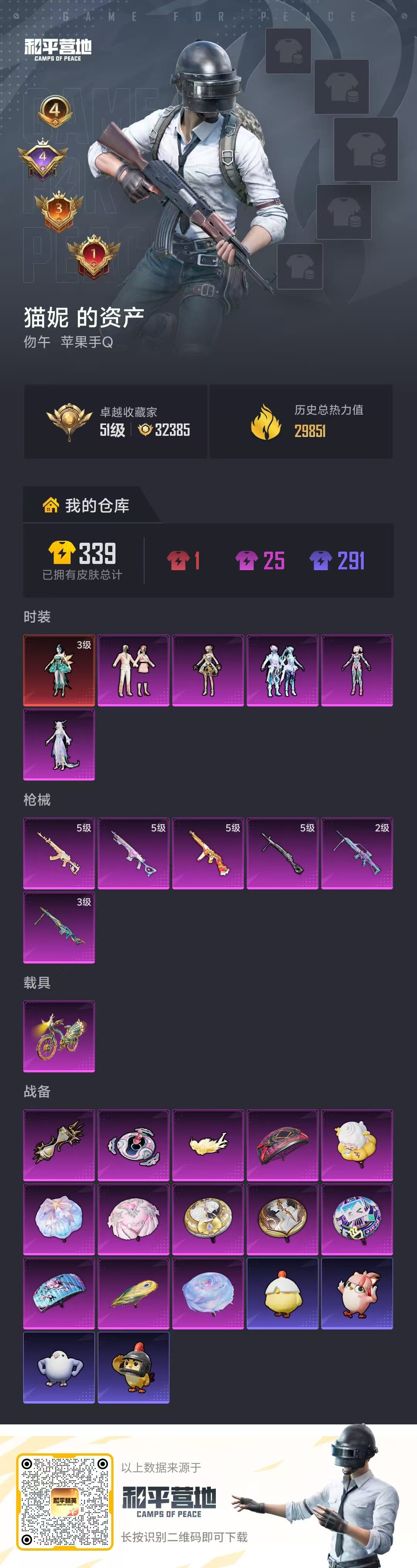 HPSJ4149529和平精英账号详情图2 HPSJ4149529和平精英账号详情图2