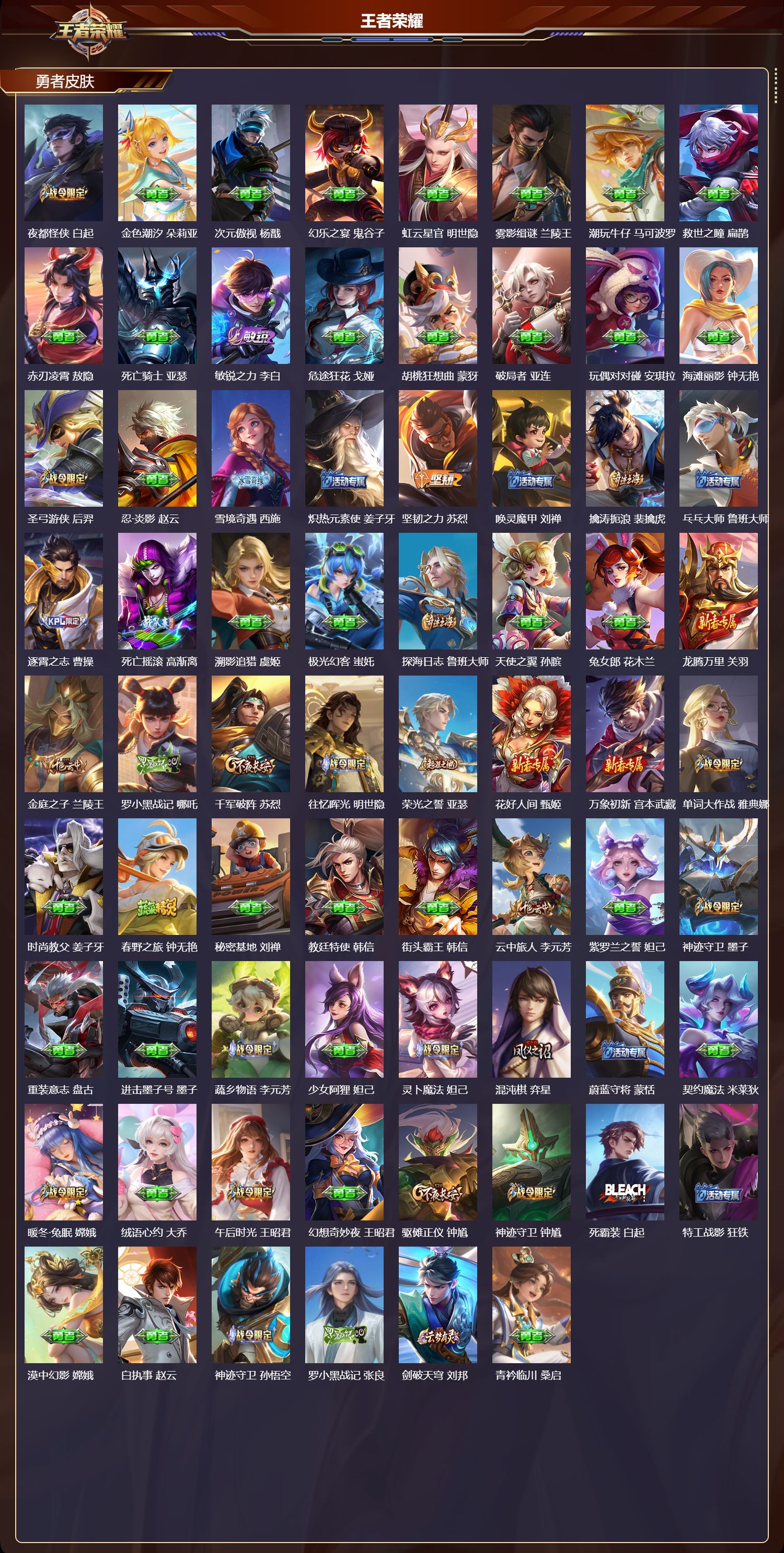 WZQM4265295王者荣耀账号详情图5