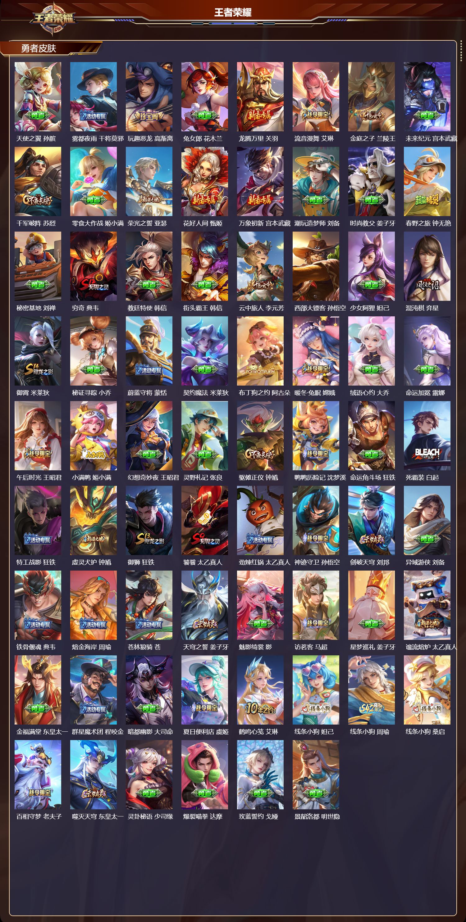 WZQM4265400王者荣耀账号详情图6