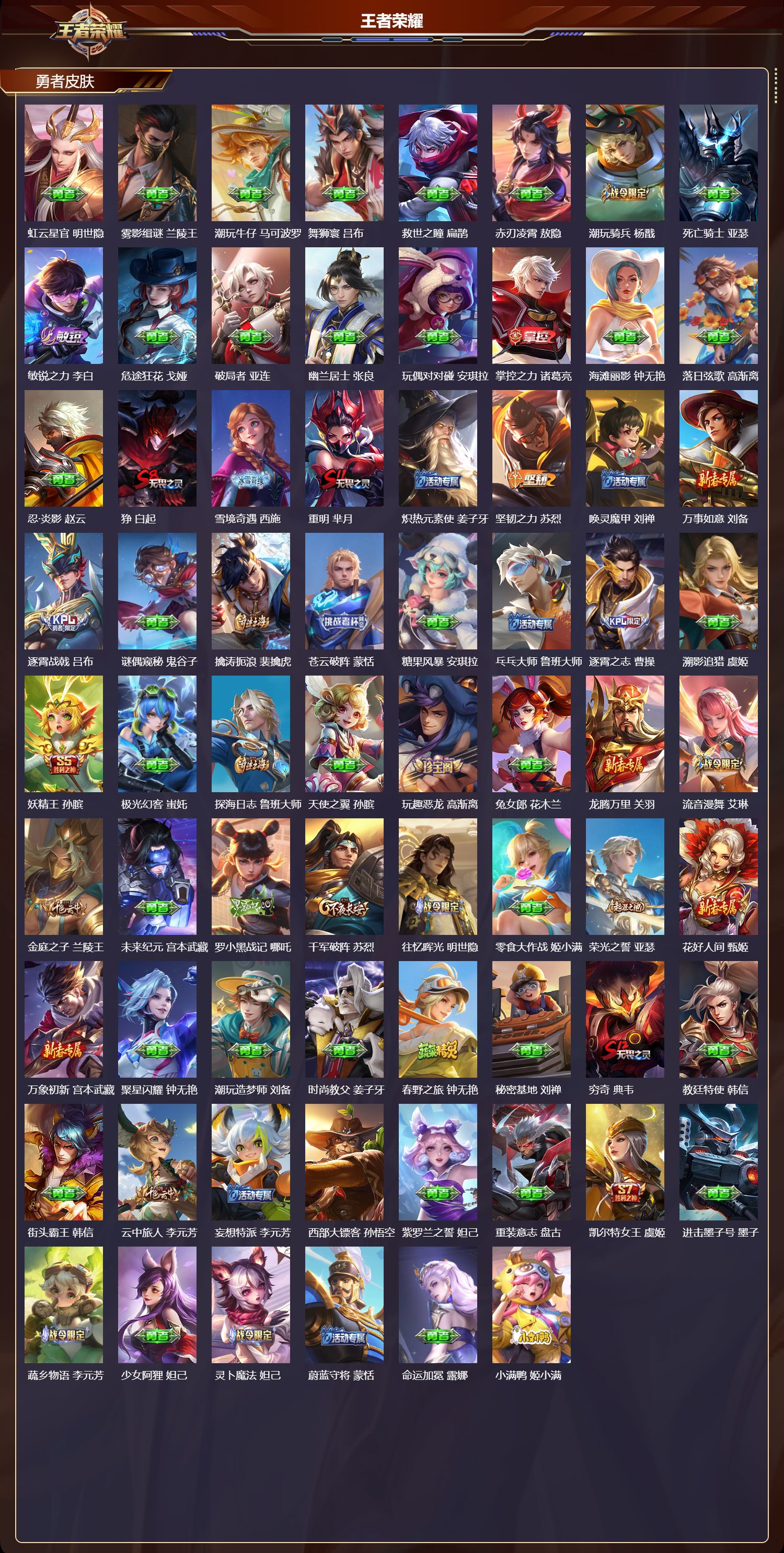 WZCMW4288516王者荣耀账号详情图9